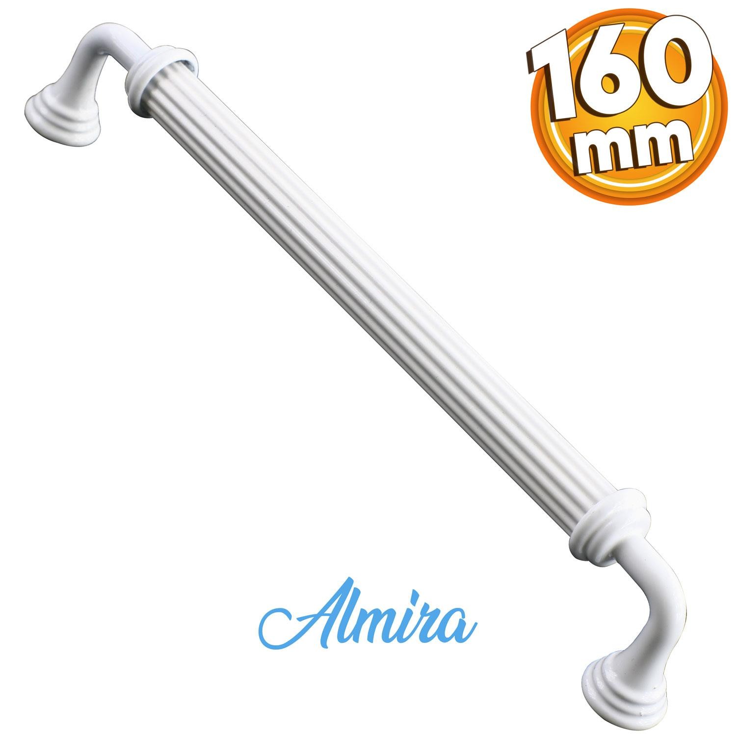 Almira Mobilya Mutfak Dolabı Çekmece Dolap Kapak Kulpu Kulbu Beyaz 160 mm Metal Kulp