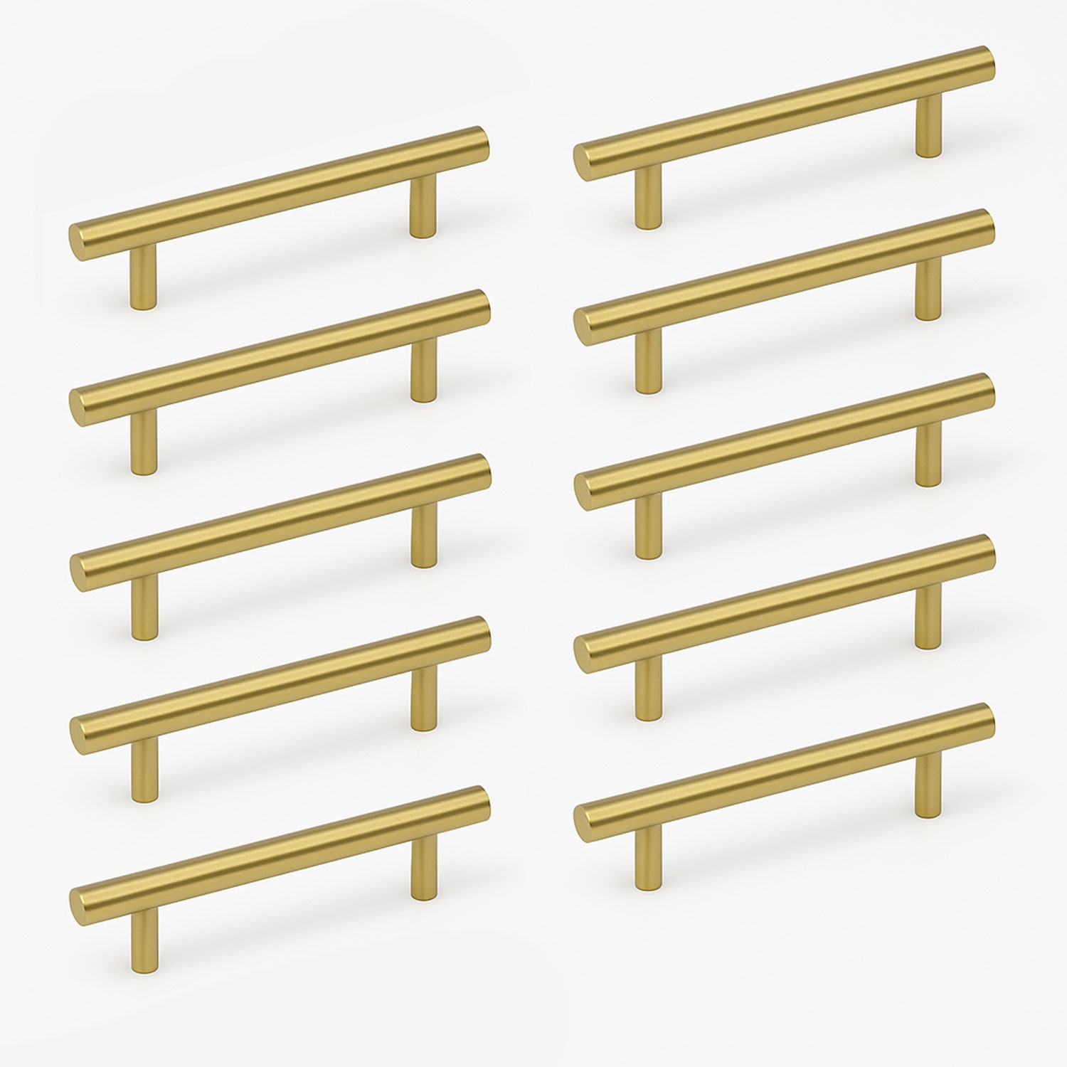 Alteta 10 ADET (128 mm - 12.8 cm) Gold Altın Metal Mobilya Mutfak Çekmece Dolap Kulbu Kulpu Kulpları