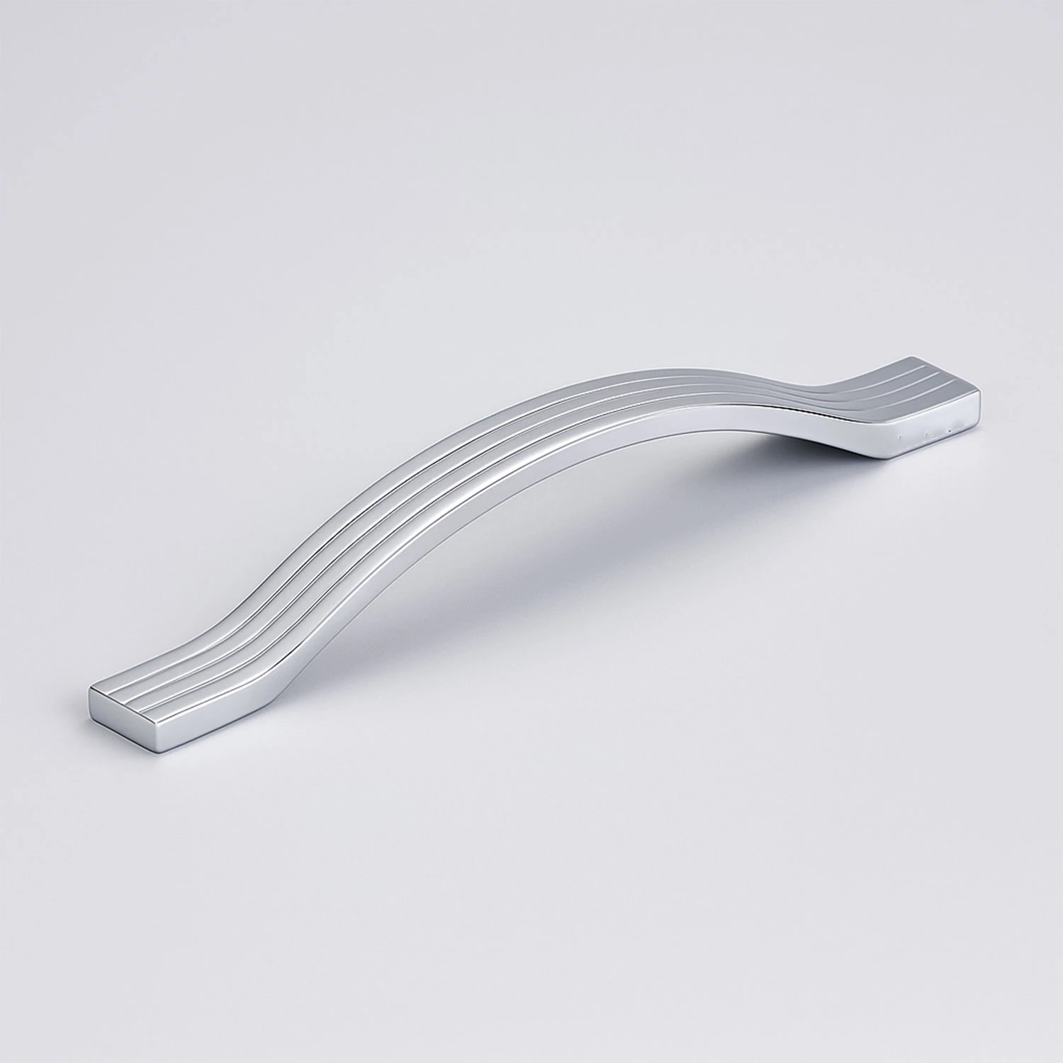 Akasya 192 mm Krom Gümüş Çizgili Metal Mobilya Çekmece Dolap Kapak Kulpu Paslanmaz Kulpları Kulbu