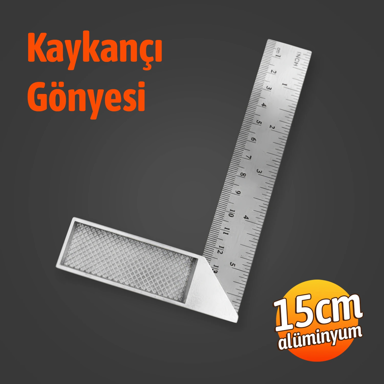 Alüminyum 15 cm 6 inch Kaynakçı L Gönye Marangoz Fayansçı Kaynakçı L Cetveli
