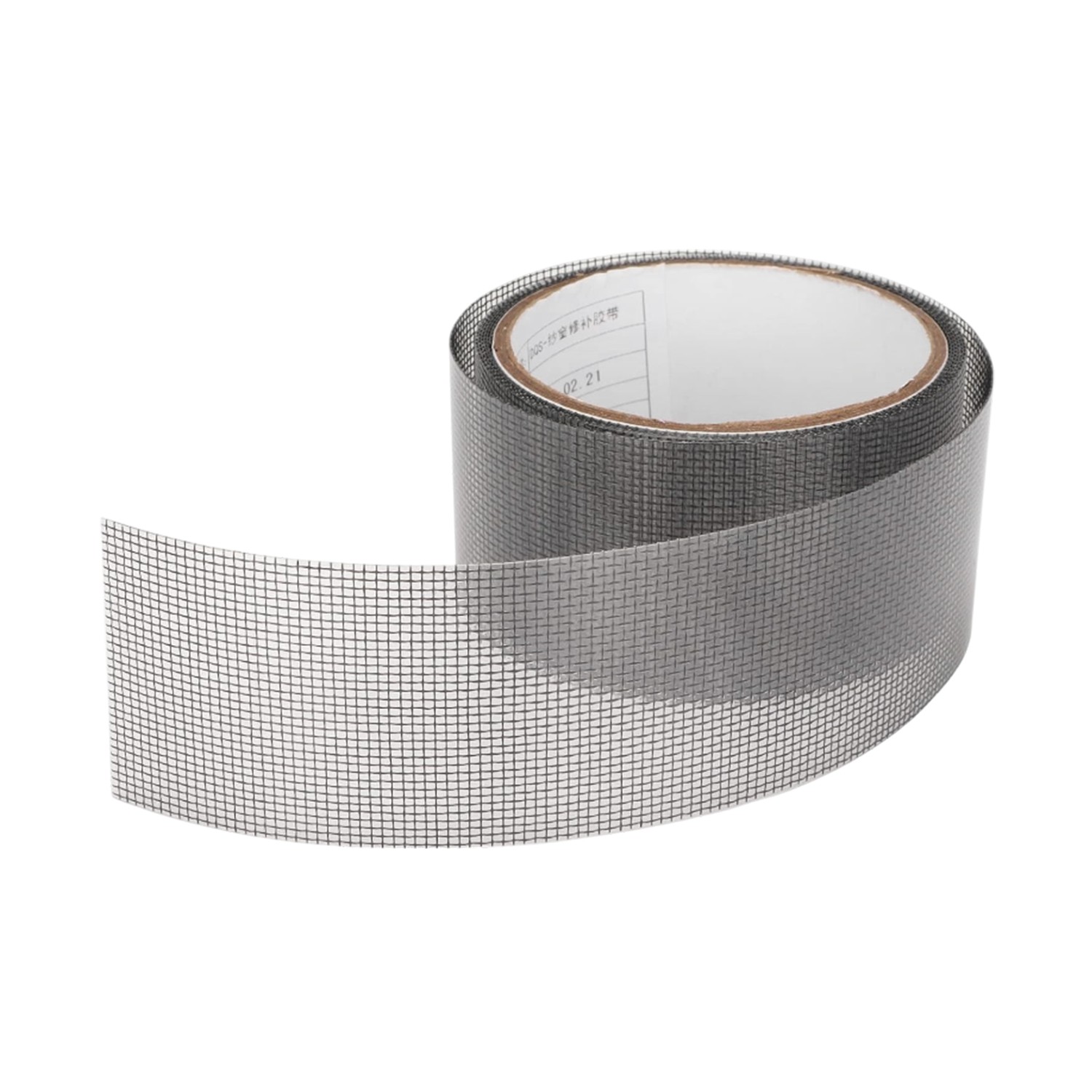 48 mm x 2 Metre Yapışkanlı Sineklik Tülü Tamir Bandı Yırtık Kopmuş Delik Fiber Tül Yapıştırma Gri