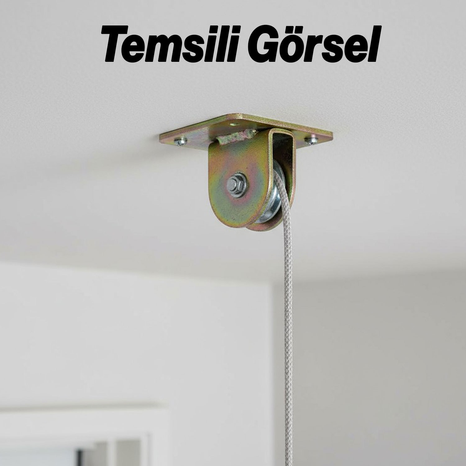 Bayrak Makarası Tablalı Paslanmaz Çelik Dayanıklı Halat Sistemli Kolay Kurulum Bayrak Askı Makinası