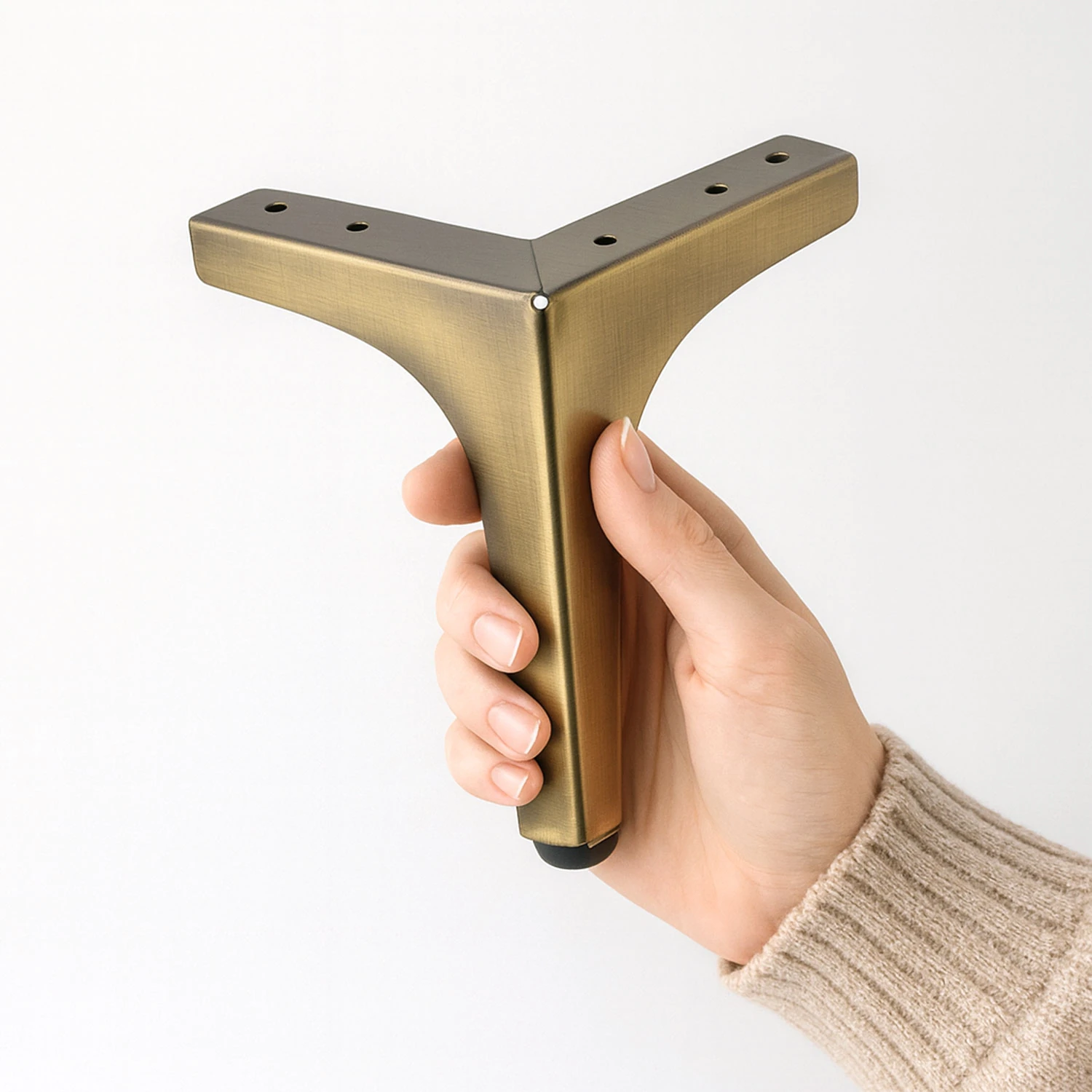 Dekor 12 cm Antik Metal Mobilya Ayağı Modern Ayak Dayanıklı Tasarım Koltuk Sehpa Masa TV Ünitesi