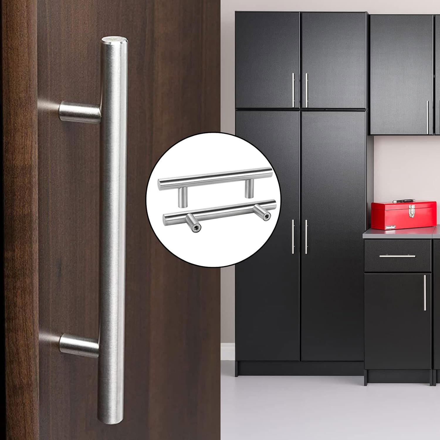 5 ADET RoseMary İnox Metal Kulp 128 mm ( 12.8 cm ) Mobilya Mutfak Çekmece Dolap Kapak Kulpu Kulbu