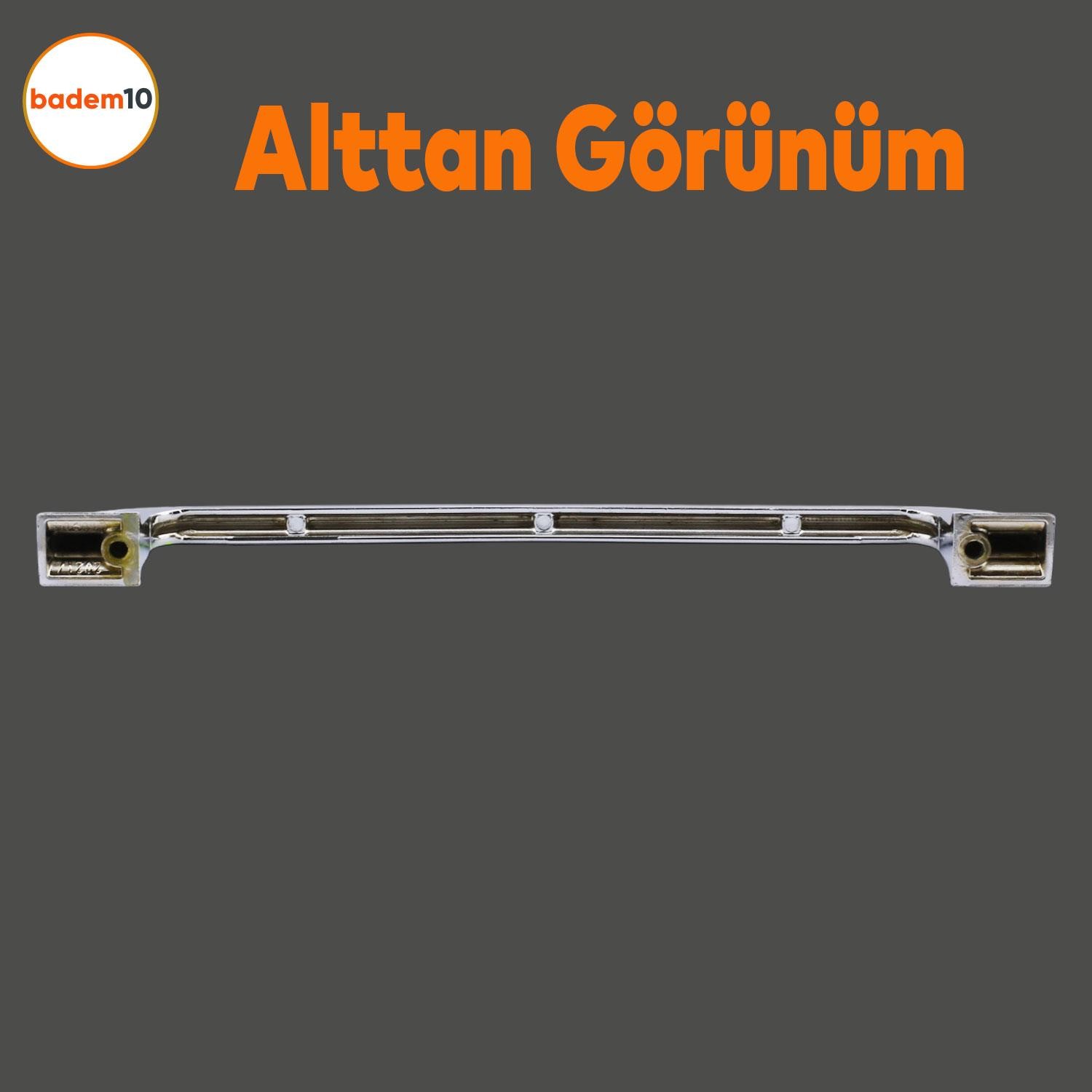 Alperen (224 MM - 22.4 CM) Mobilya Mutfak Dolabı Çekmece Dolap Kulpu Kulbu Metal Kulpları Krom