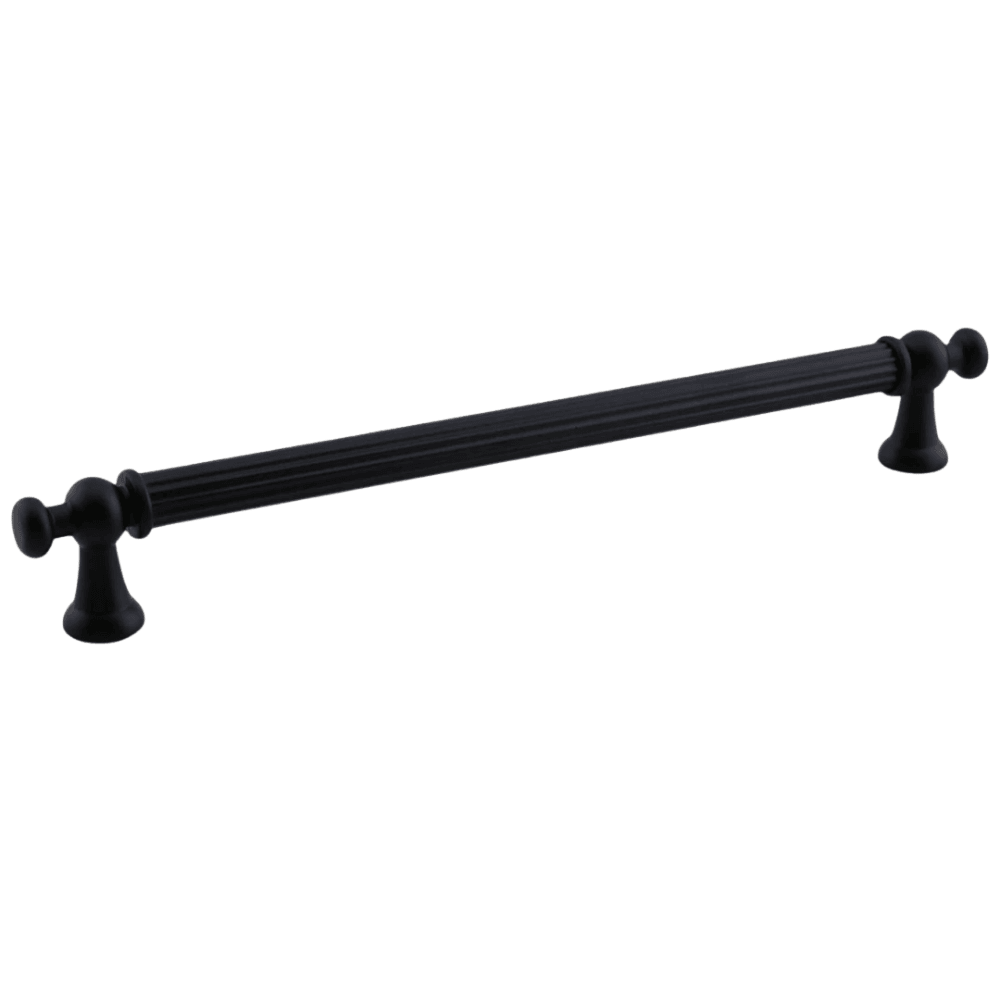 Selçuklu (224 mm - 22.4 cm) Siyah Metal Mobilya Mutfak Çekmece Dolap Dolabı Kulbu Kulpu Kulpları