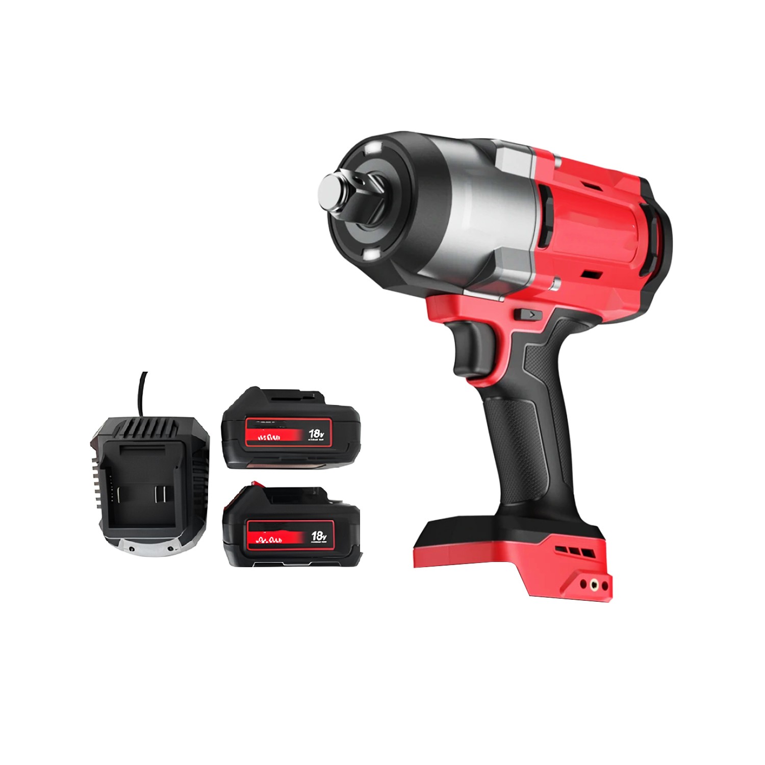 Şarjlı Çift Akülü Darbeli Somun Sıkma 3/4 Sökme Tabanca 1980 Nm Tork Teker Bijon 2300 BPM 18 Volt