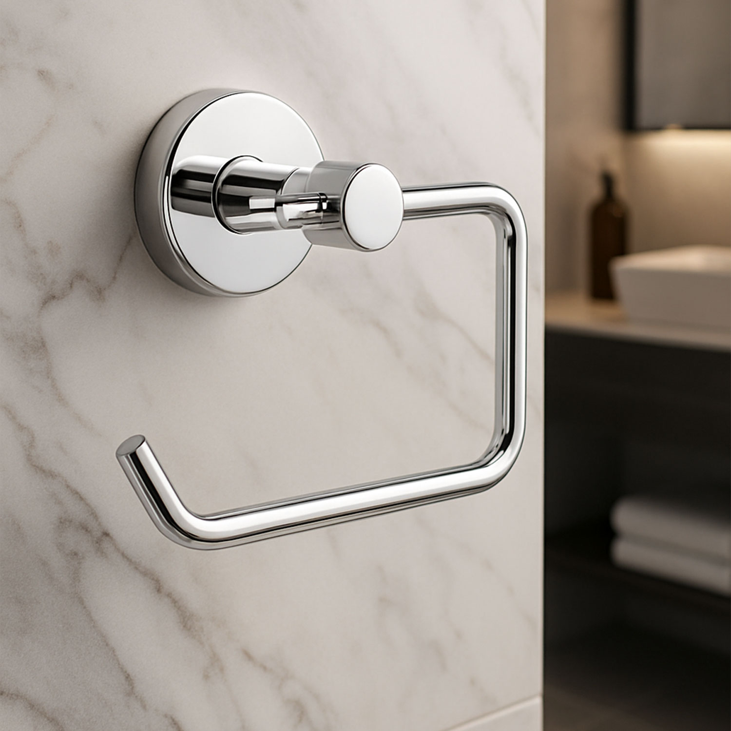 Gümüş Krom Kapaksız WC Kağıt Aparatı Vidalı Paslanmaz Metal Duvar Tuvalet Kağıtlık Banyo Aksesuarı