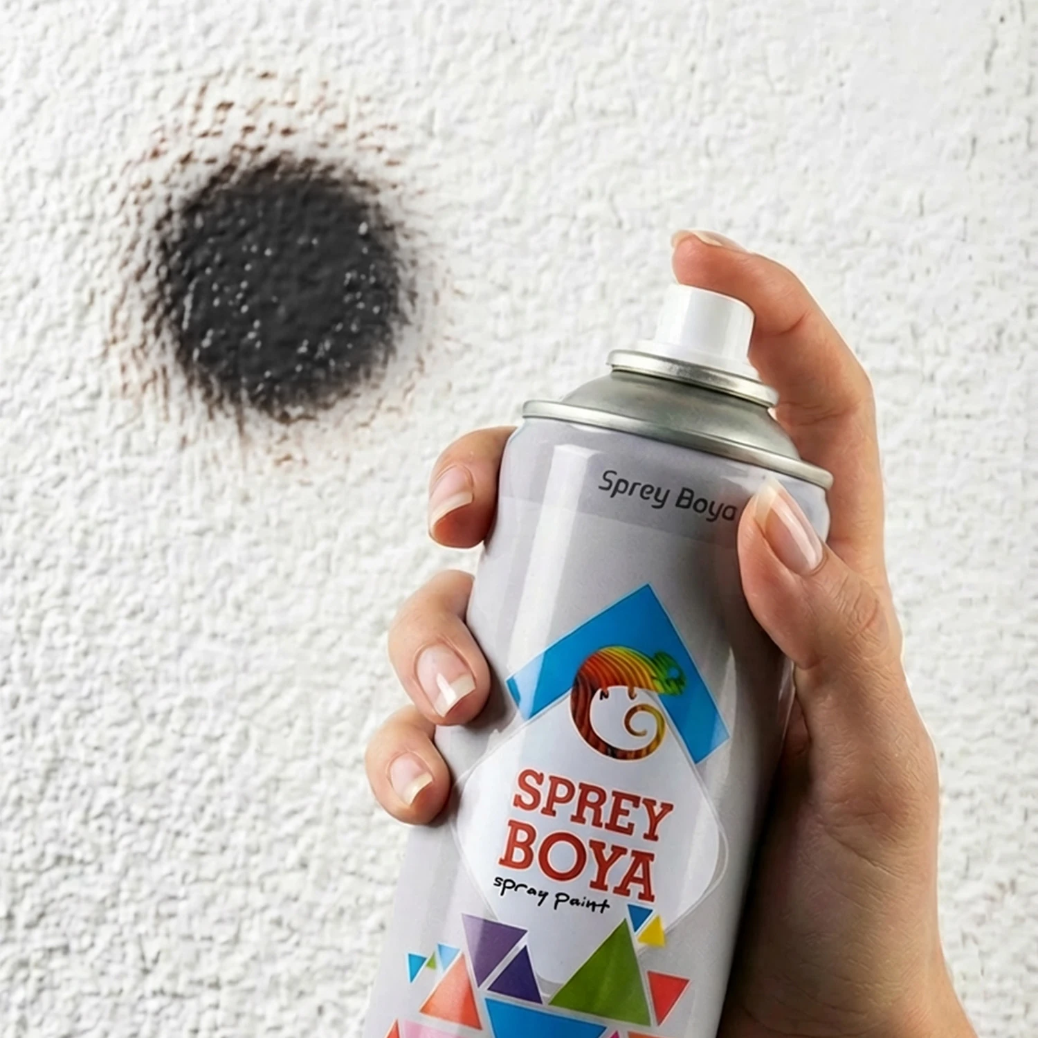 Mat Siyah Sprey Boya 400 ml Metal Ahşap Beton Yüzeylere Uygun Hobi Dekoratif Amaçlı Sprey Boya