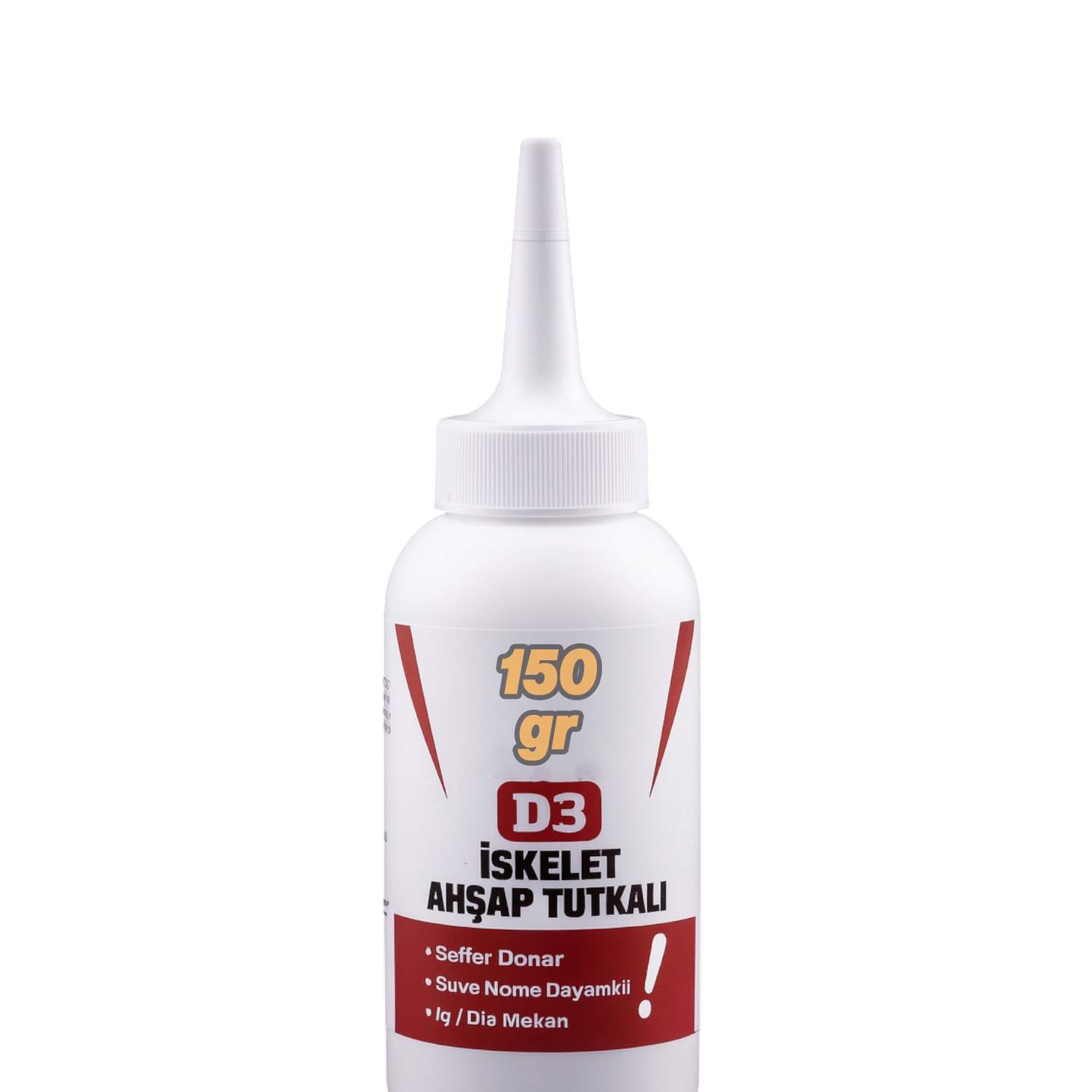 Hazır İskelet Ahşap Tutkalı 150 gram Şeffaf D3 Tahta Mdf Sunta Kumaş Kağıt DIY Uygulama Yapıştırıcı