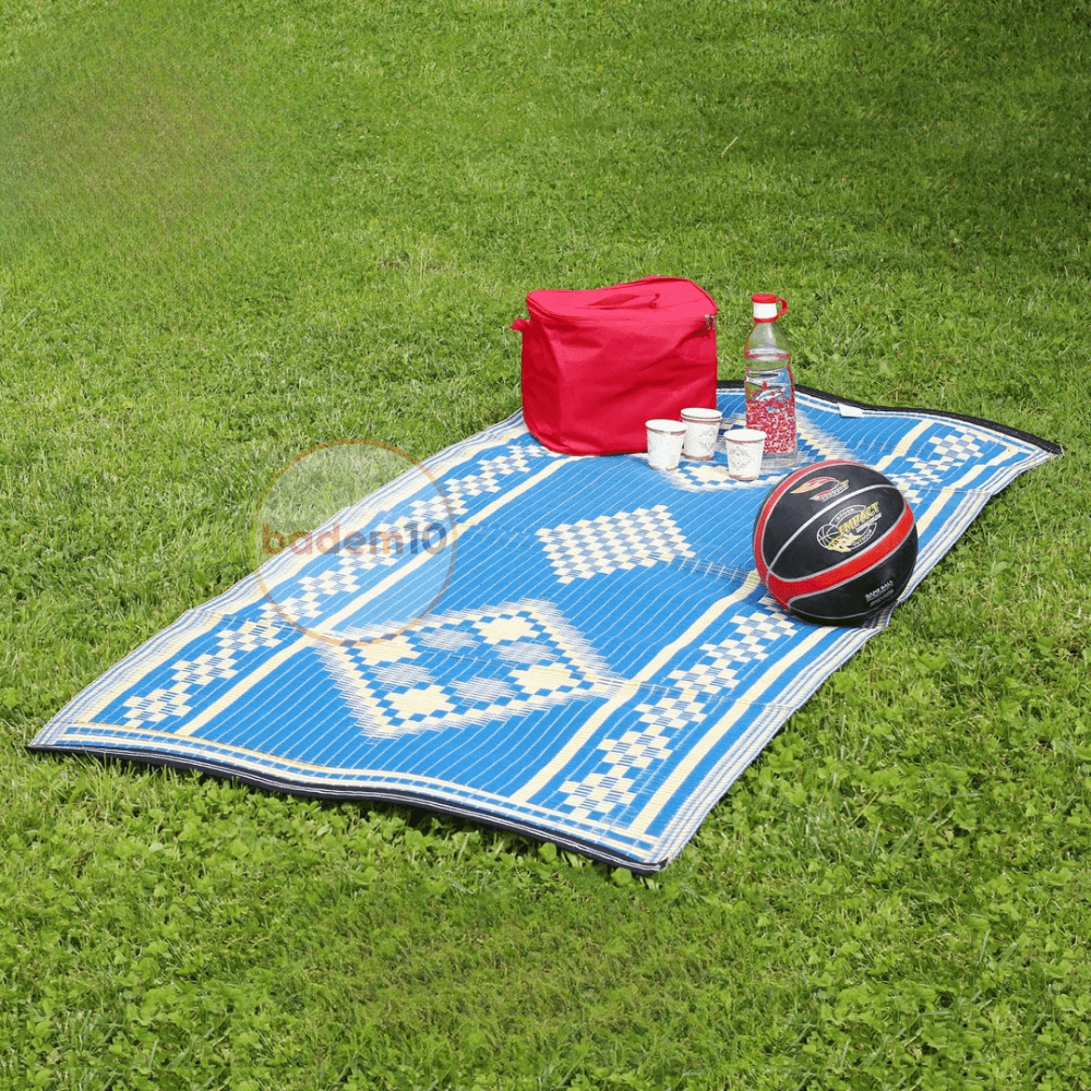 Plastik Hasır Halı Kilim Piknik Cami Park Plaj Bahçe Balkon Teras Kamp Outdoor Karavan Mat 90x180 cm