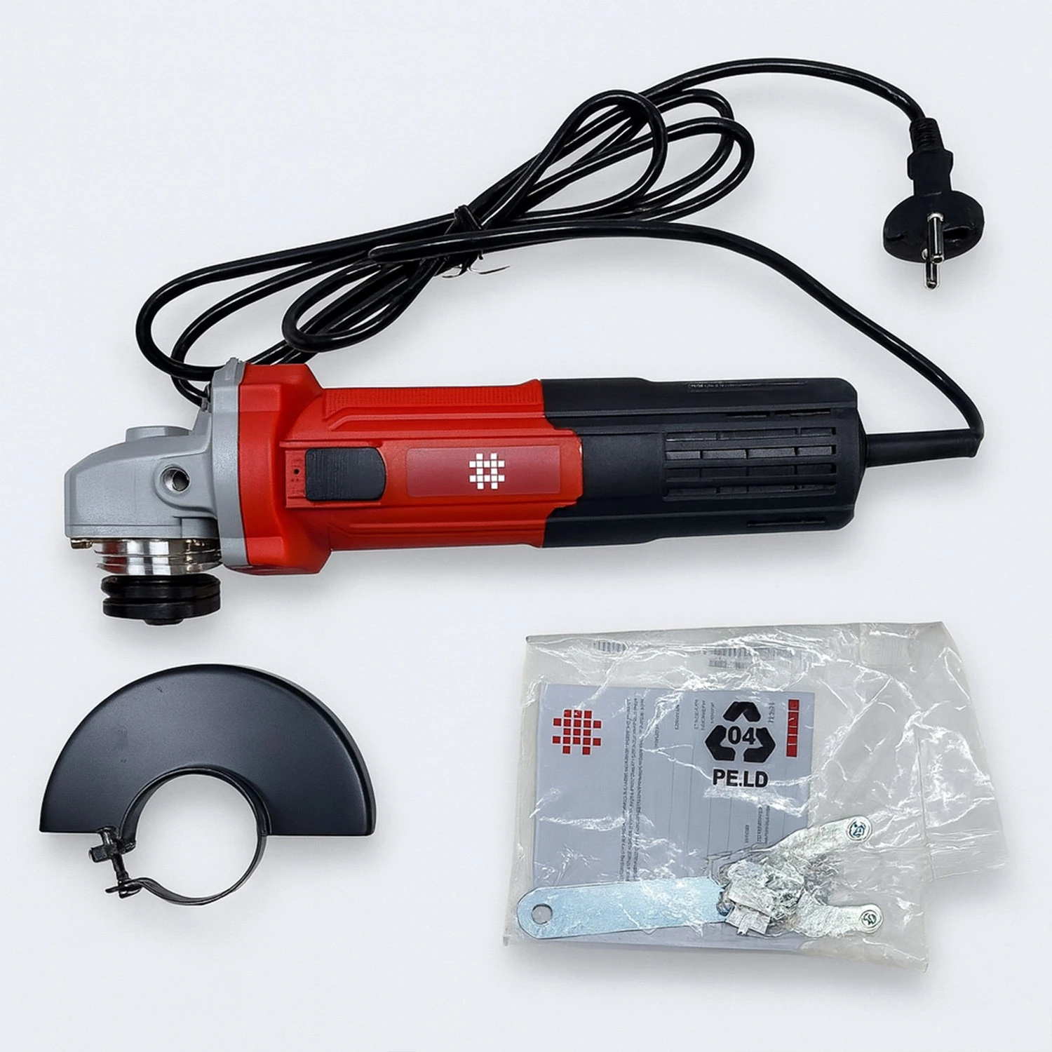 Avuç Taşlama 115 mm Elektrikli 750W Kömürlü M14 Mil Uyumlu 115 mm Disk Çaplı Spiral Makinesi