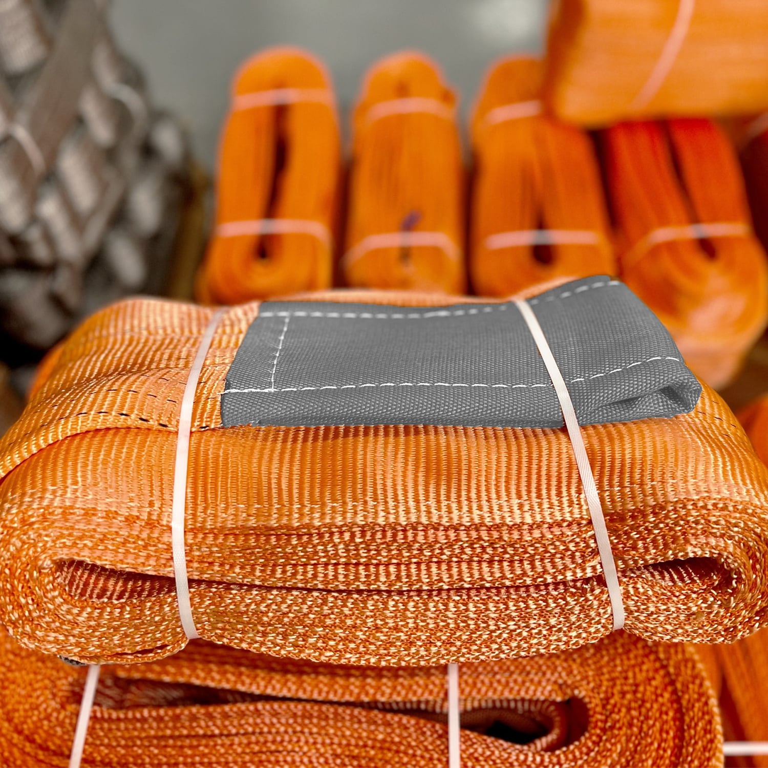 Sapan Polyester Spanzet 10 Ton 8 Metre Kırmızı Sağlam Yük Kaldırma Taşıma İndirme Esnek Halat 