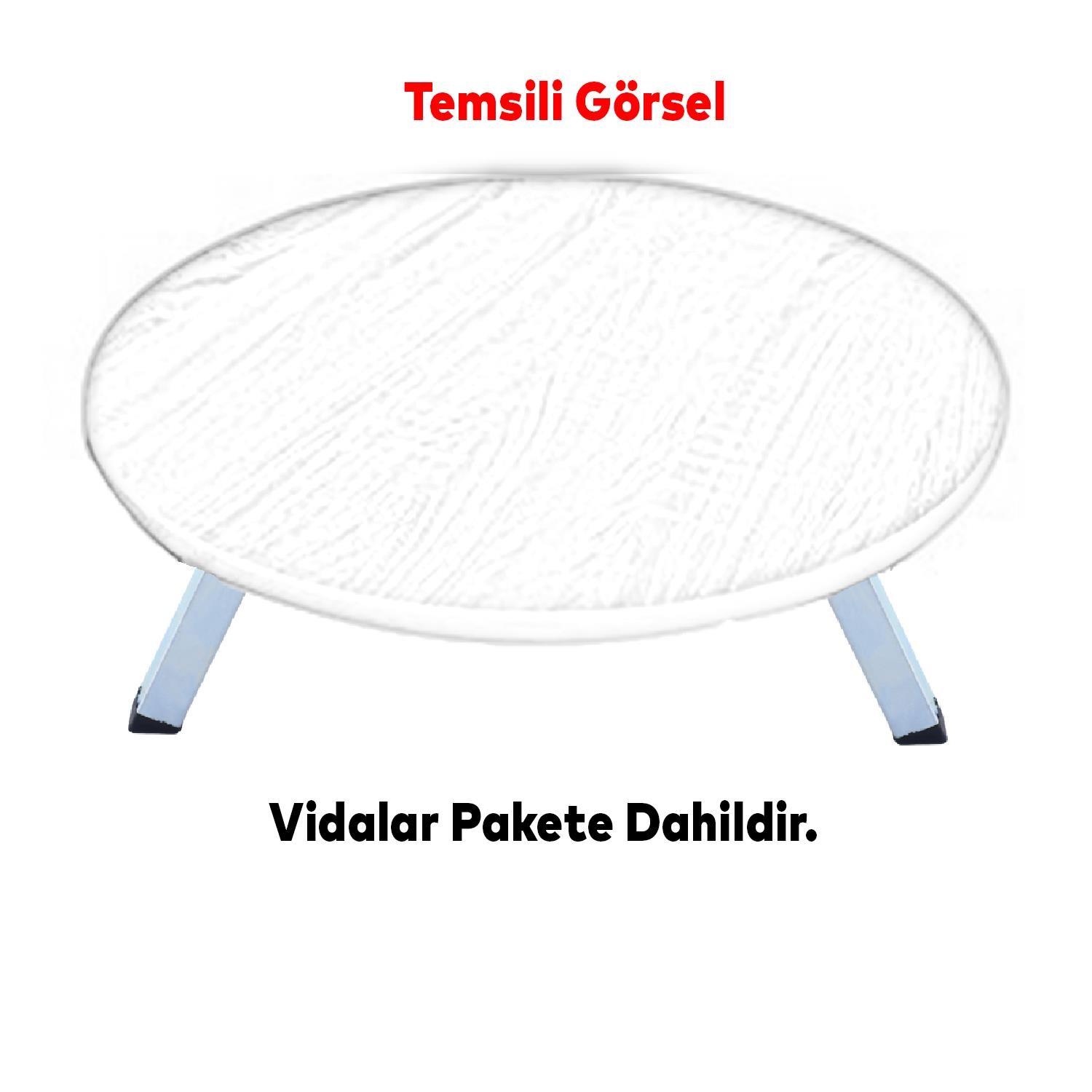 Sofra Ayağı Metal Plastik Siyah Taban Katlanır Yer Sofrası Sini Altı 20 cm (4 ADET)