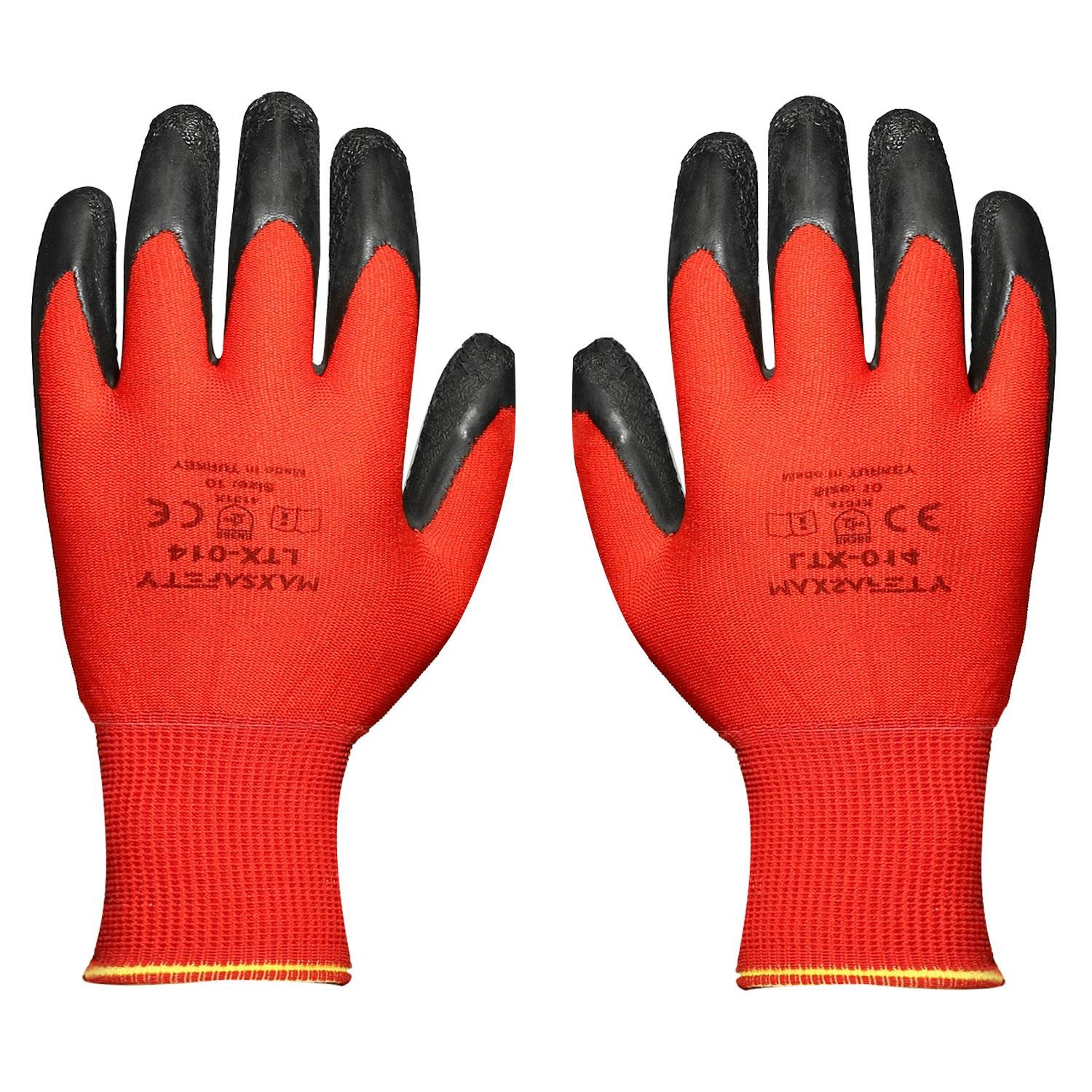 Maxsafety Latex Sanayi İş Usta Eldiveni Lateks Eldiven 10/XL (1 ÇİFT)