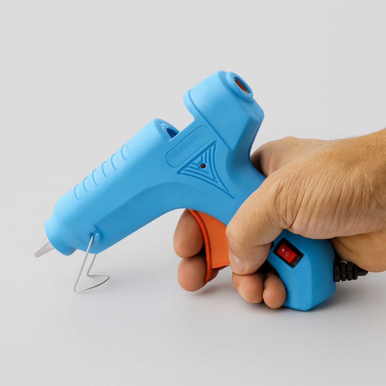 11 mm 40W Sıcak İnce Mum Silikon Tabancası 190°C Hızlı Isınan Güçlü Yapıştırıcı Tabanca Ergonomik