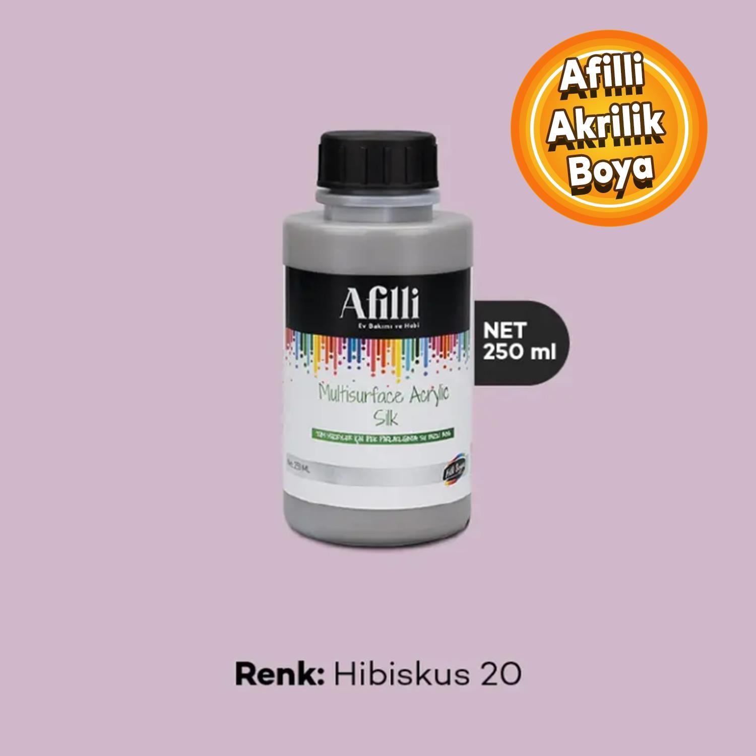 Afilli Hibiskuş 20 Su Bazlı Ev Bakım Ve Hobi Boyası 250 ML