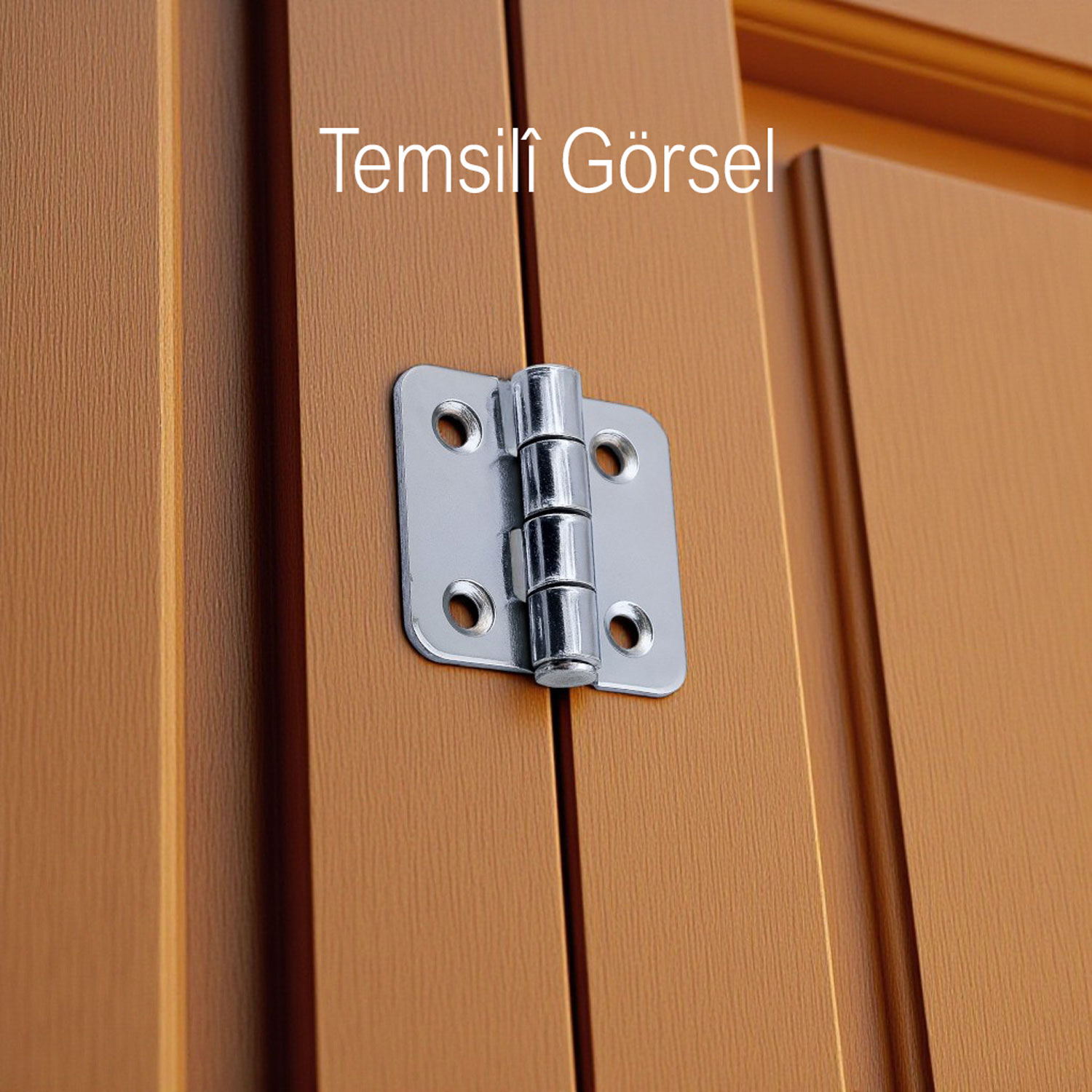 Metal 2 ADET Gümüş Yaprak Menteşe 50x50 mm Dayanıklı Kapi Pencere Dolap Mobilya Menteşe Modeli