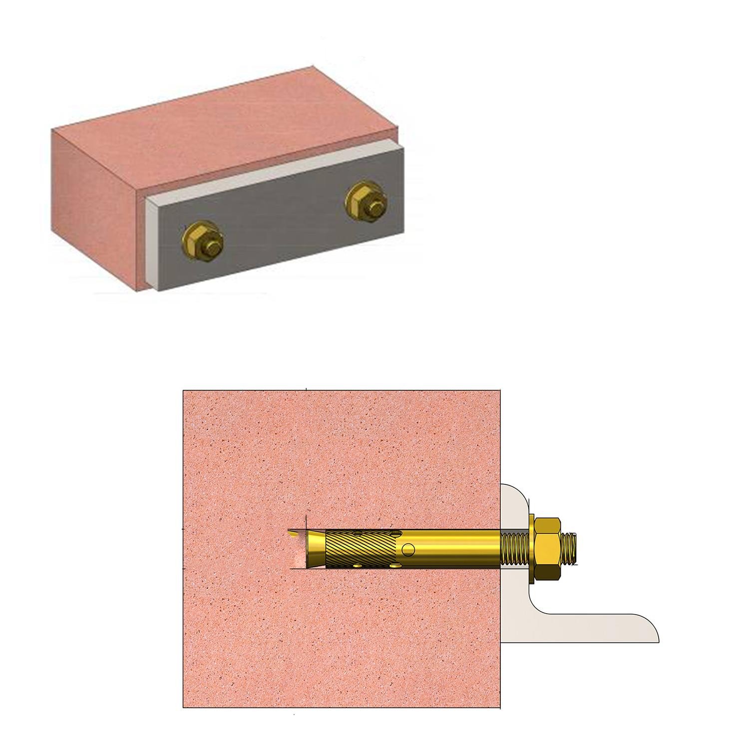 Saplamalı Gömlek Çelik Dübel M10x70 mm Raf Montaj Bağlantı Zemin Monte Tavan Asma Aparat 8 Adet