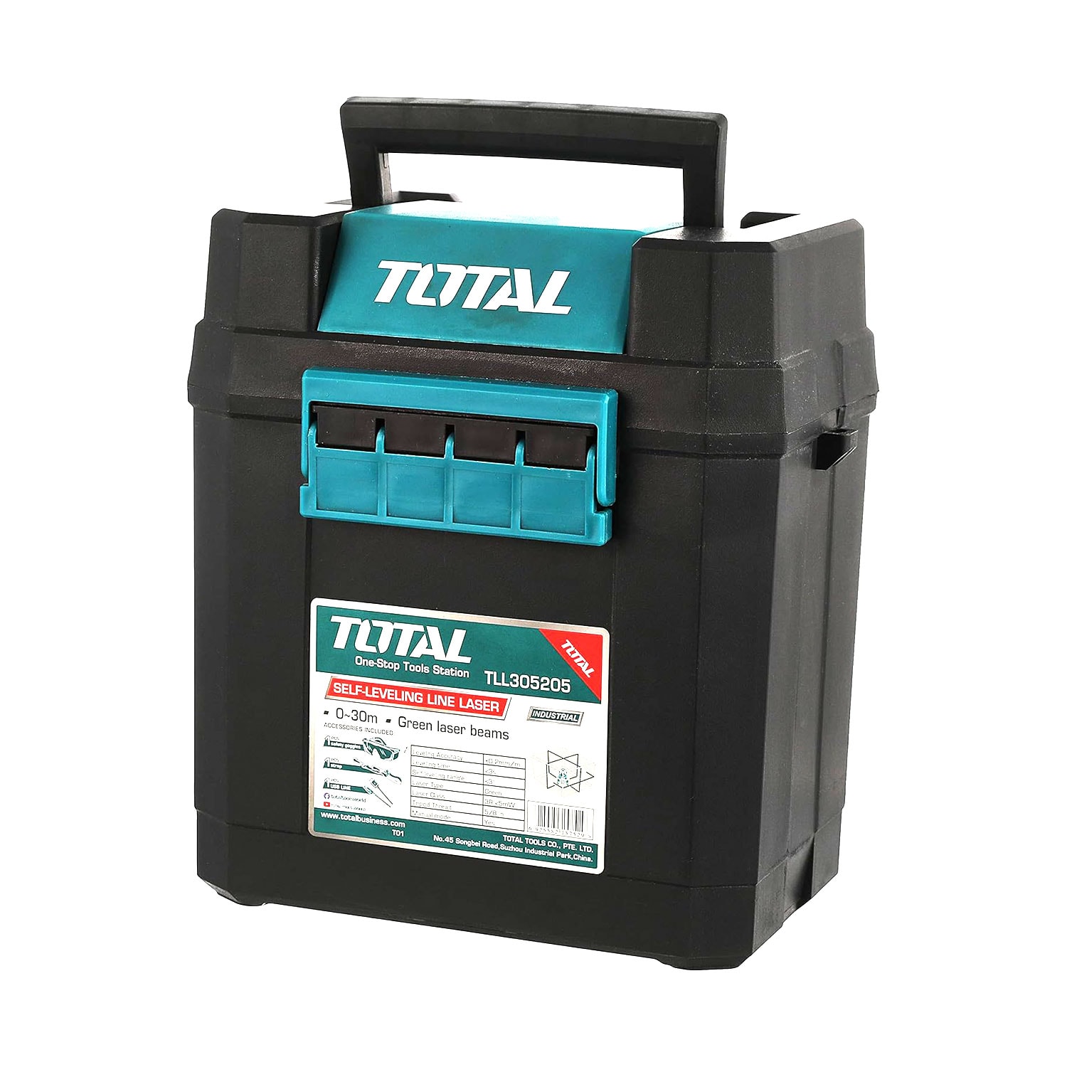 Total TLL305205 Lazer Terazi 5 Çizgi Yeşil Işın Otomatik Hizalama Profesyonel İnşaat 360 Ölçüm Aleti