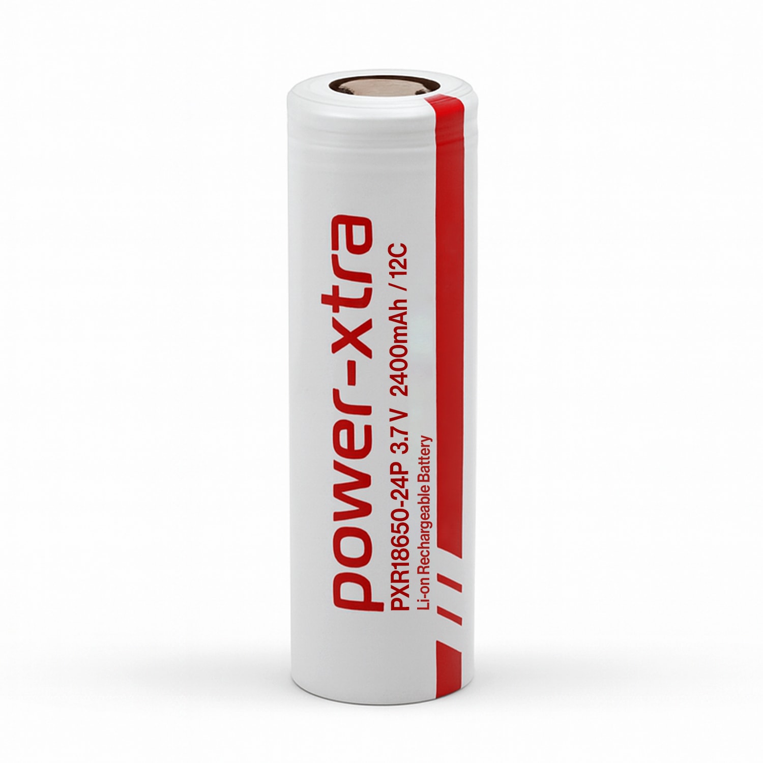 4 Adet PX18650 Kırmızı Gri Şarjlı Batarya Pil 3.6V 2400mAh Li-Ion Uzun Ömürlü Şarj Edilir