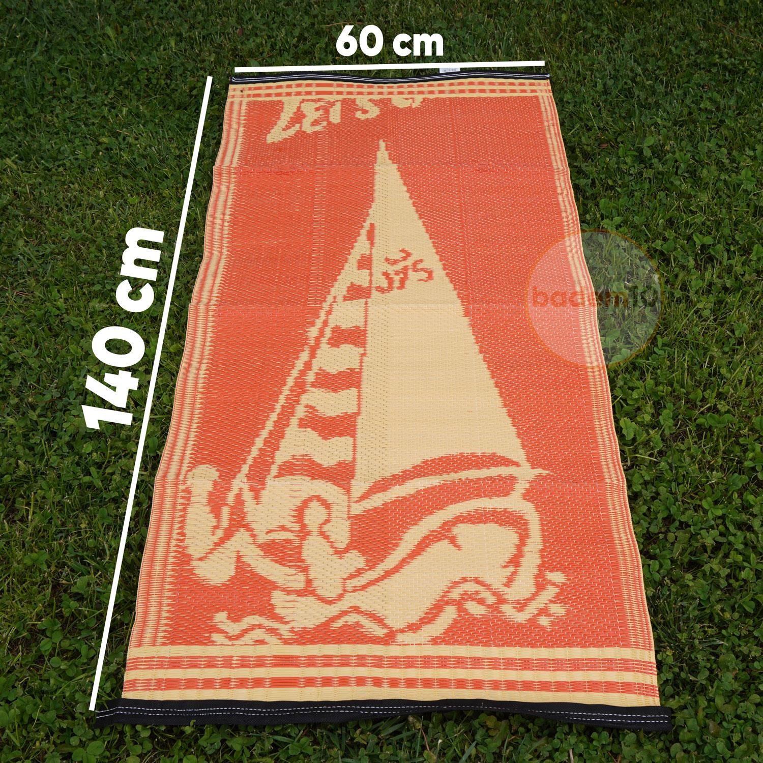 Plastik Hasır Halı Kilim Piknik Cami Park Plaj Bahçe Balkon Teras Kamp Outdoor Karavan Mat 60x140 cm