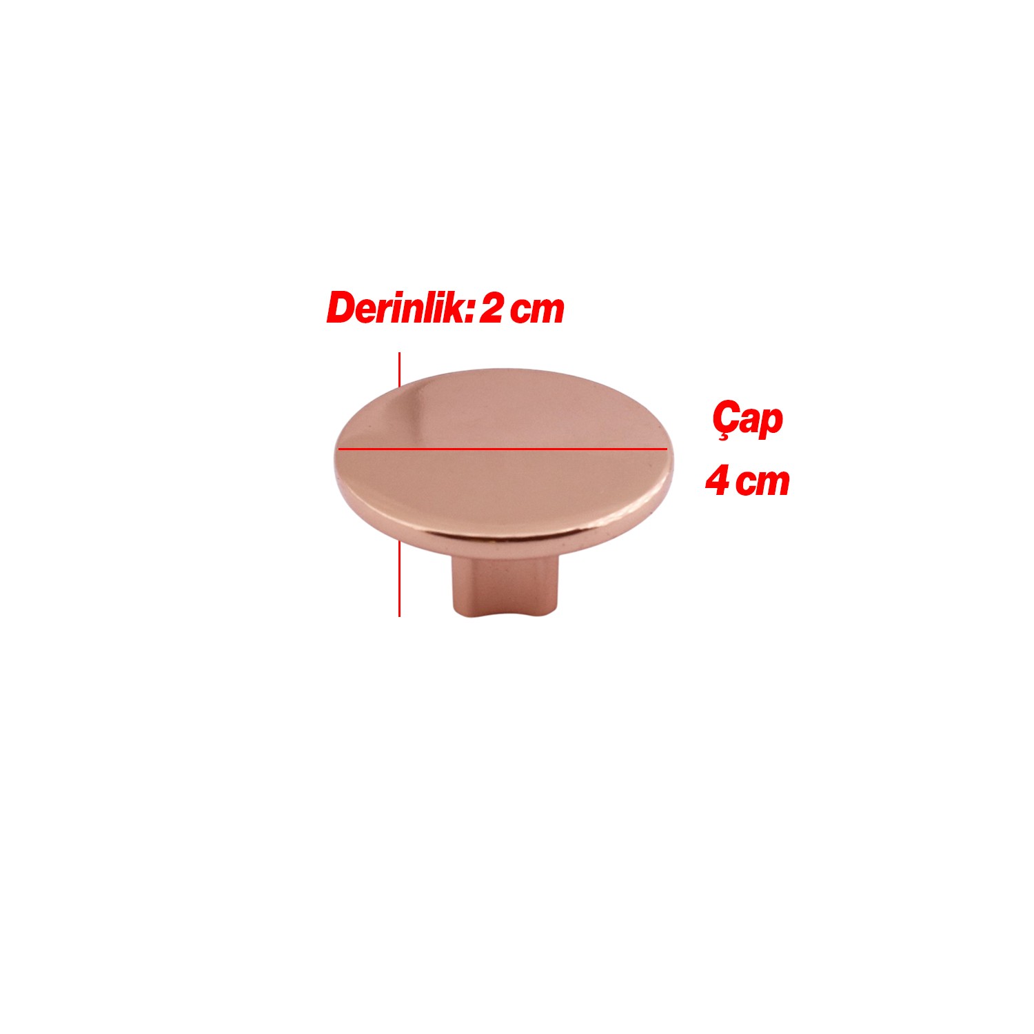Tek Vidalı Düz Lüks Rose Düğme Metal Kulp Çekmece Mobilya Mutfak Dolabı Dolap Kulbu Kulplar