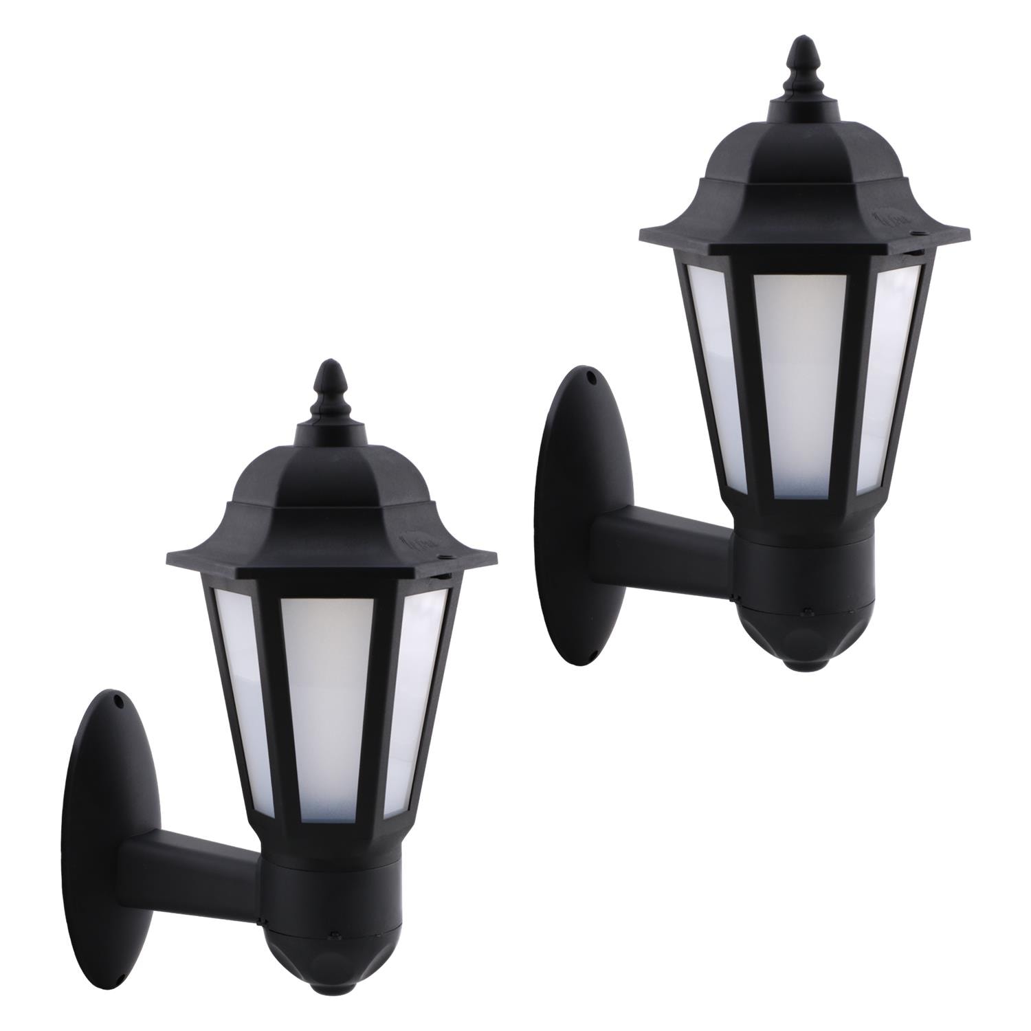 Sokak Bahçe Duvar Aplik Lamba Aydınlatma Lale Bahçe Armatürü Yandan Montaj E27 Duy Siyah Plastik