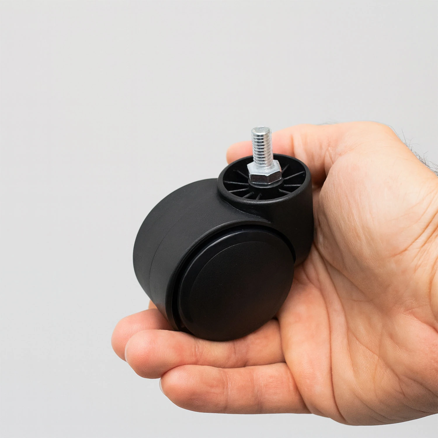 Koltuk Tekeri Dönerli M8 Civatalı 4'lü Set Siyah Dayanıklı Mobilya Sandalye Ofis Yedek Tekerlek