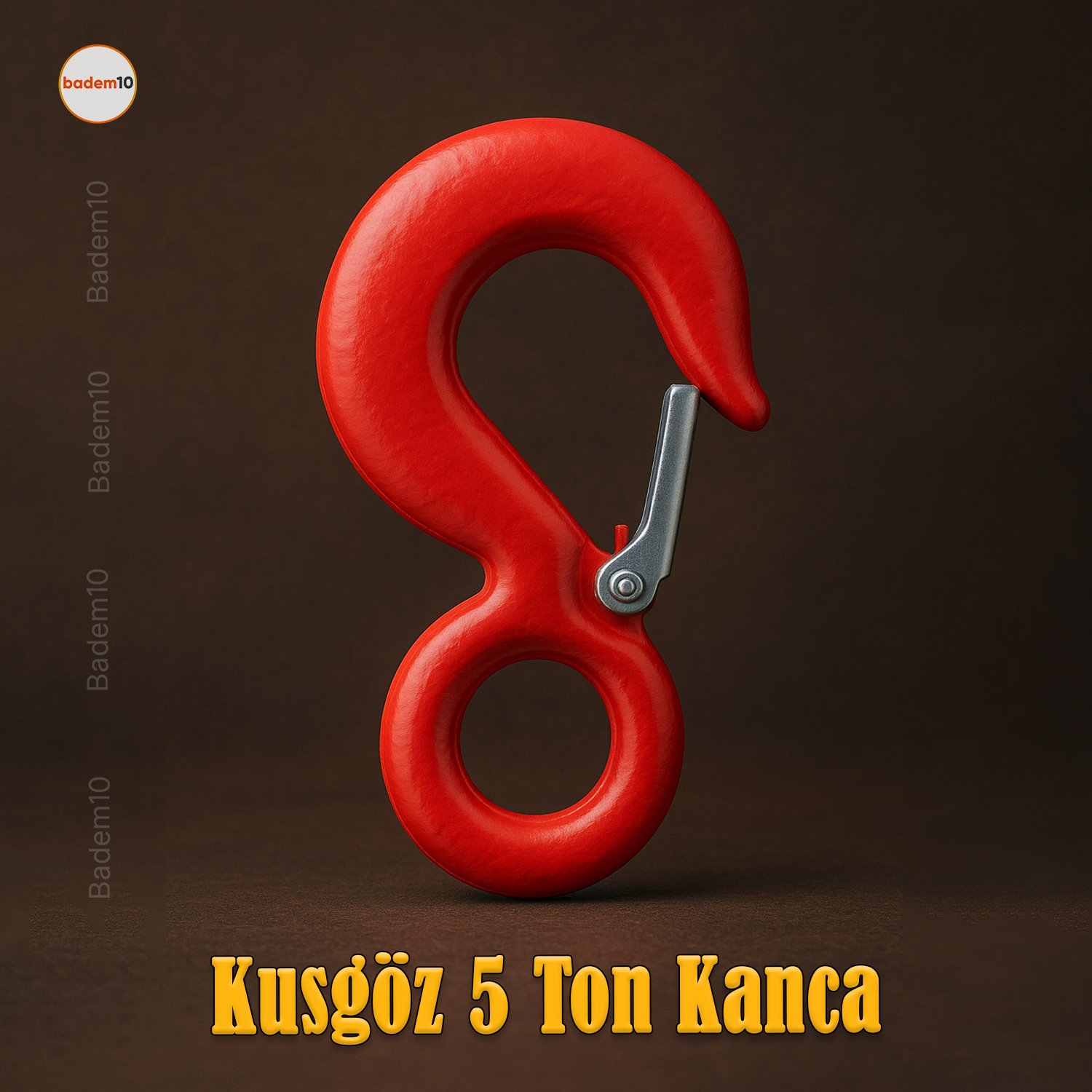 5 Tonluk Kuşgözlü Sustalı Kanca Güçlü Yük Taşıma Kaldırma Vinç Endüstriyel Ağır Yük Aparatı Kancası