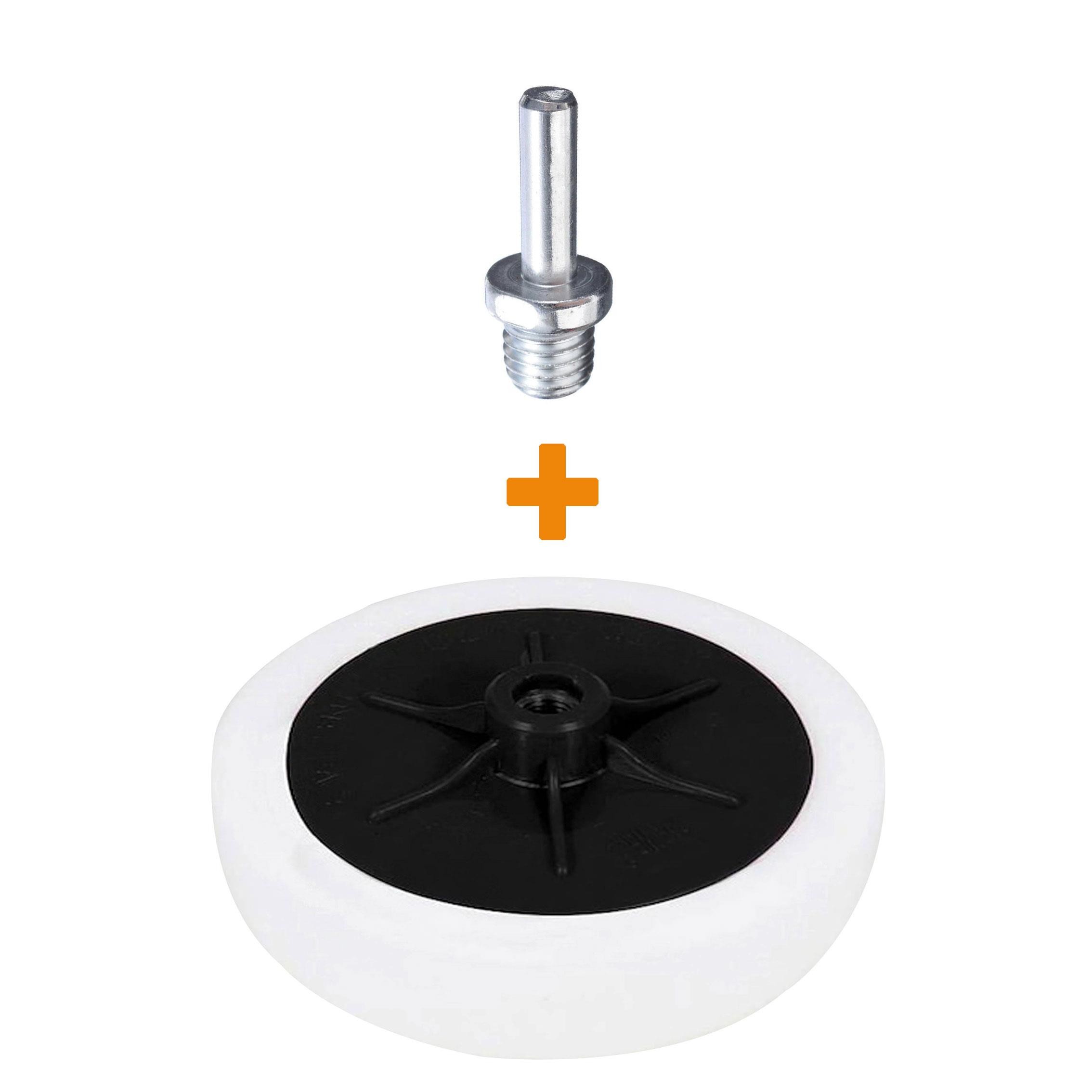 CarWell Pasta Cila Polisaj Süngeri 150 mm M14 + Matkap Aparatı