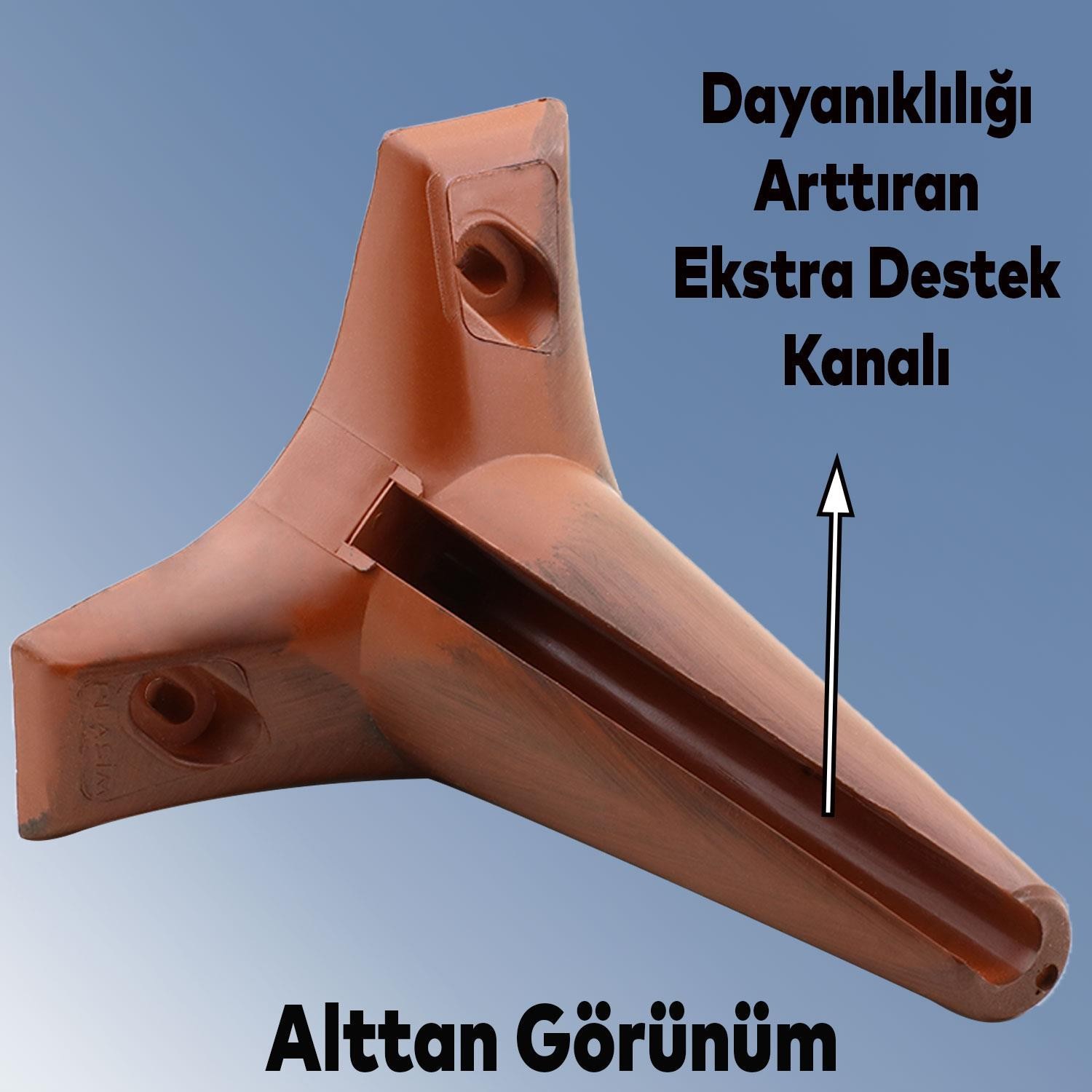 Aspen Lüks Mobilya Kanepe Koltuk Tv Ünitesi Baza Ayağı Ayakları 15 Cm Ahşap Desenli Ayak 10 Adet