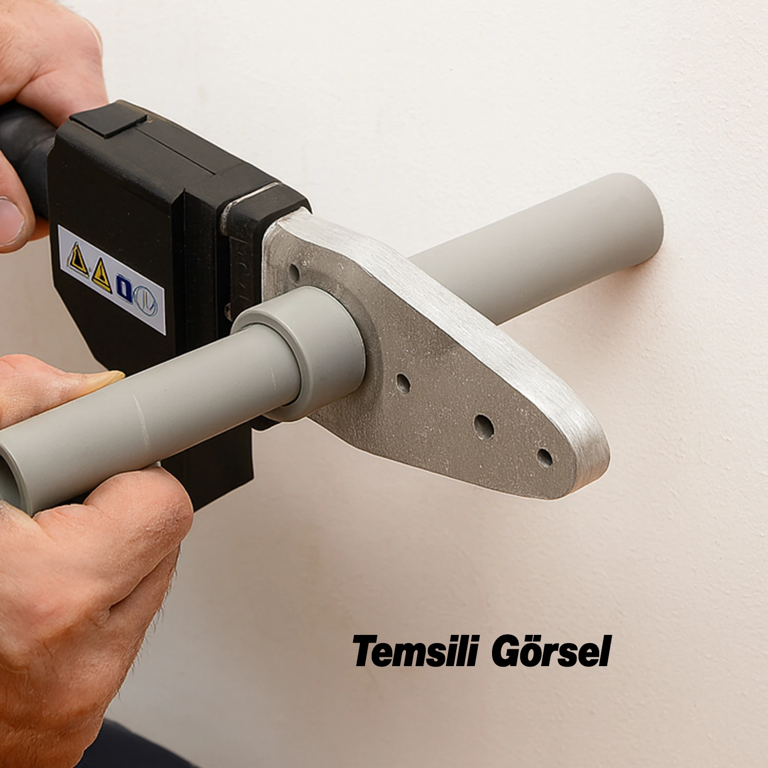 Kaynak Makinesi 1400 W PPRC Pvc Plastik Boru Makası Terazi Pafta Metre Seti 40 mm 32 mm 25 mm 20 mm