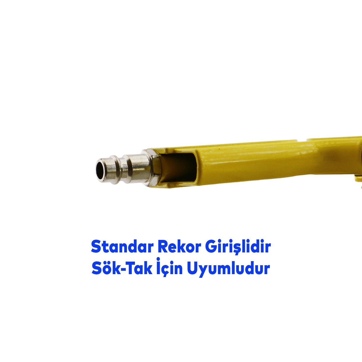 Teker Tekerlek Sibop Lastik Şişirme Tabancası Hava Ölçer Basınç Gösterge Bar Saatli 16 220 PSİ