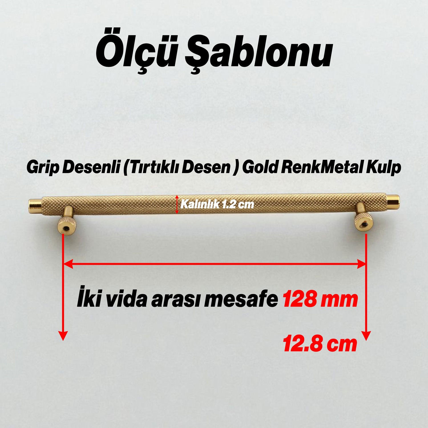 Martin Gold Metal Kulp 128 mm Mobilya Çekmece Mutfak Dolabı Dolap Modern Kapak Kulpları Grip Desen