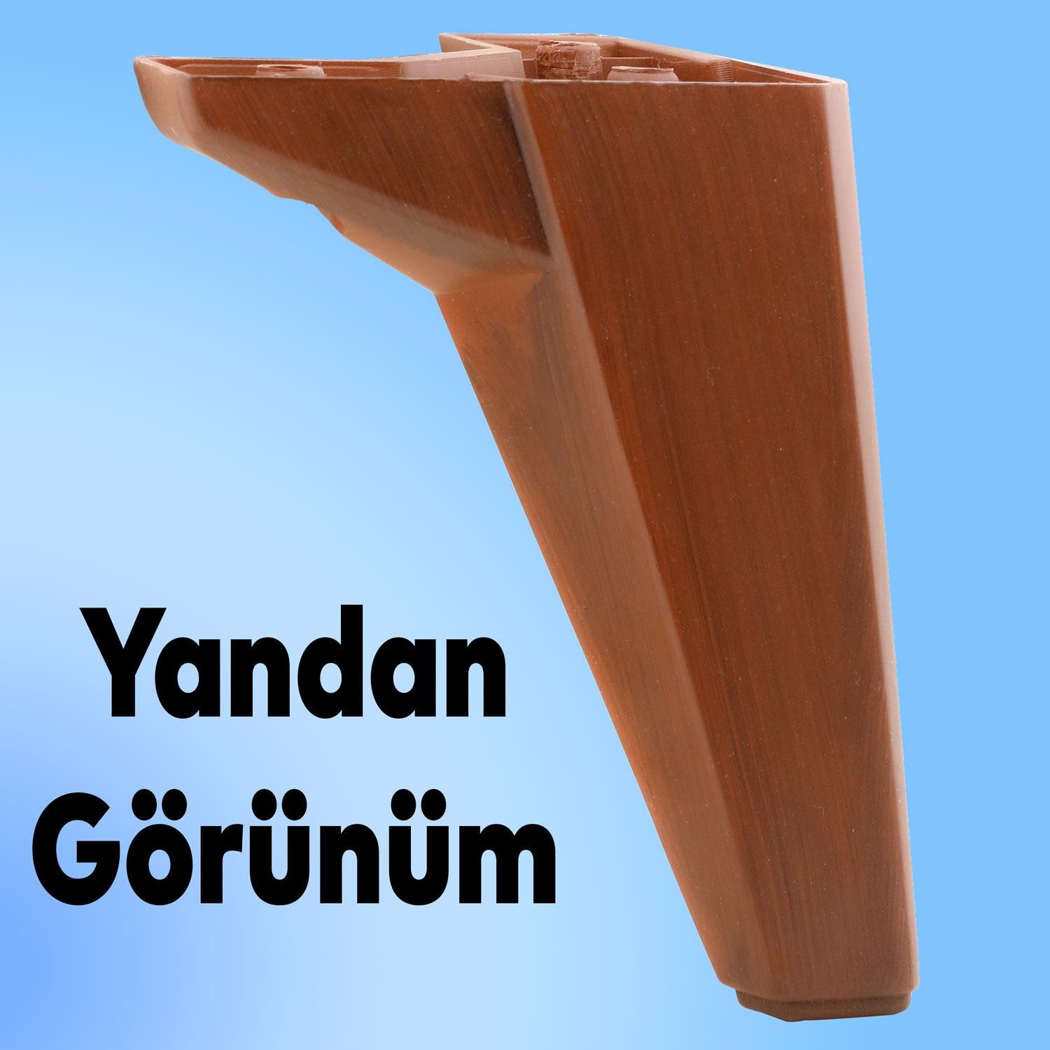 Sedir Lüks Mobilya Kanepe Koltuk Baza Tv Ünitesi Yükseltici Ayağı Ayakları 15 Cm Ahşap Desenli Ayak