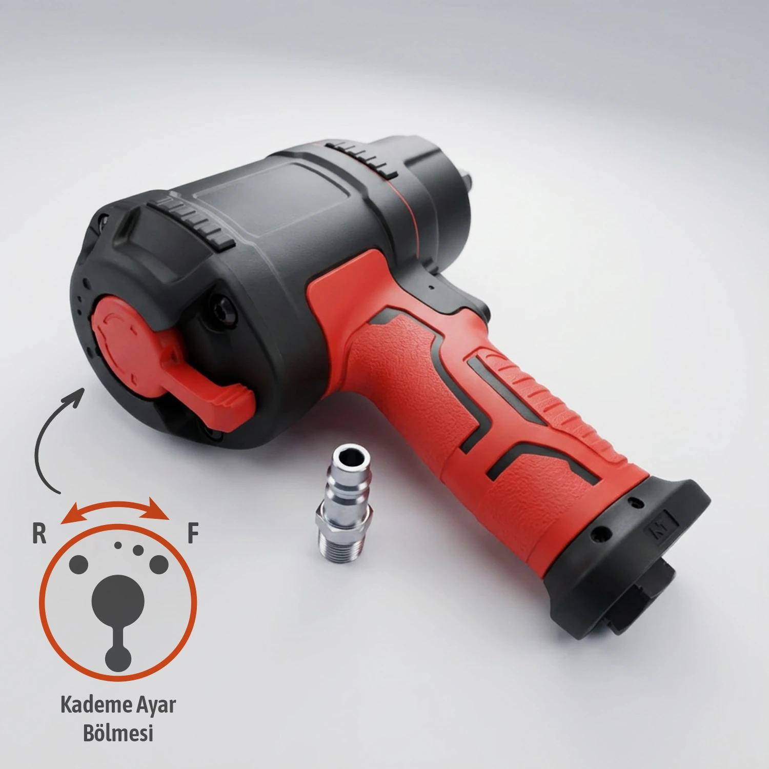 Havalı Somun Sökme Aleti 1/2 İnç 650Nm 67Kgm Profesyonel Darbeli