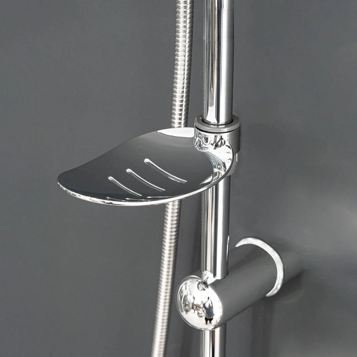 Kare Robot Tepe Duş Seti Takımı Yağmurlama Kare Banyo Duş Başlığı Sistemi Başlık Sabunluklu Duşu