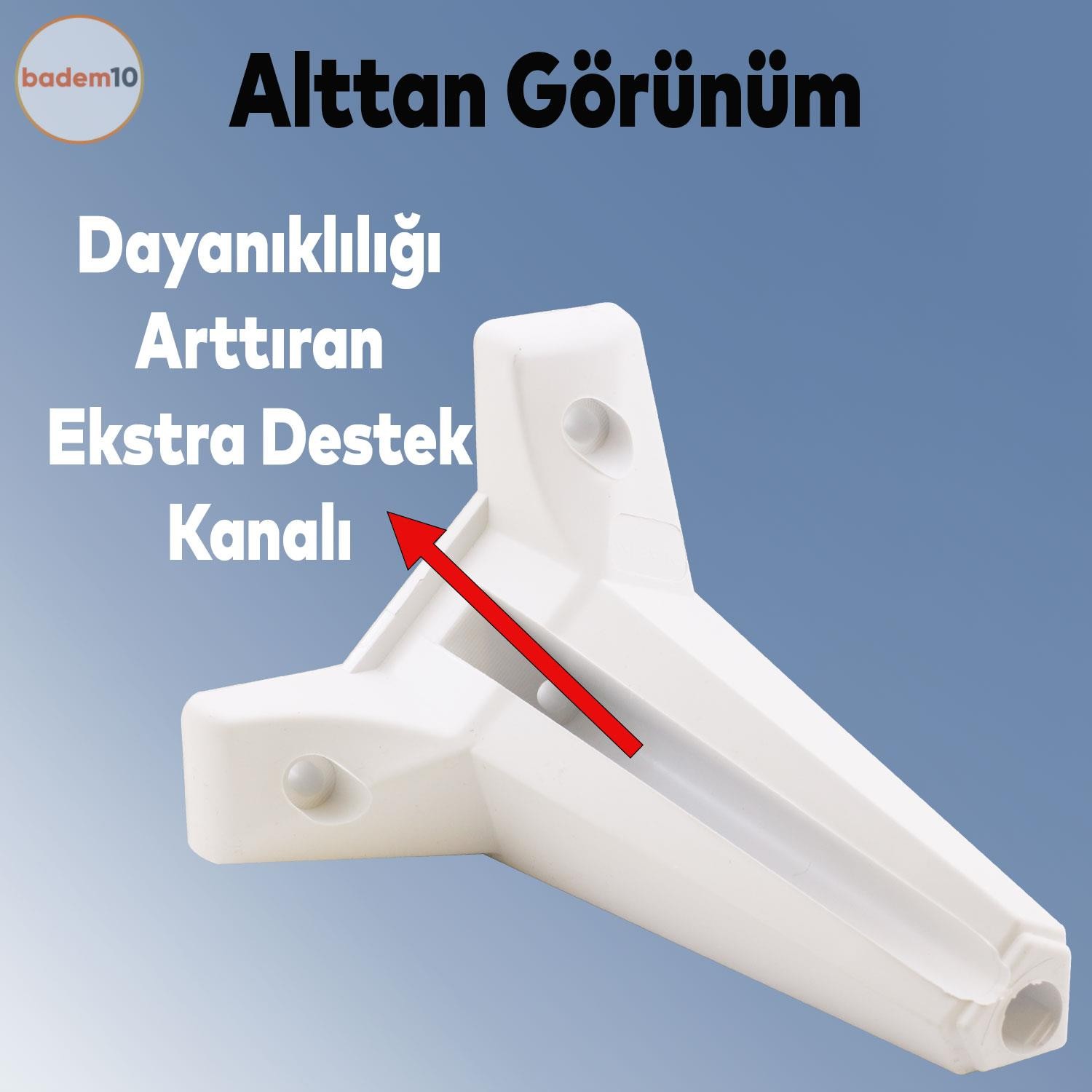 Sedir Lüks Mobilya Kanepe Tv Ünitesi Koltuk Ayağı 20 Cm Beyaz Konsol Ayakları