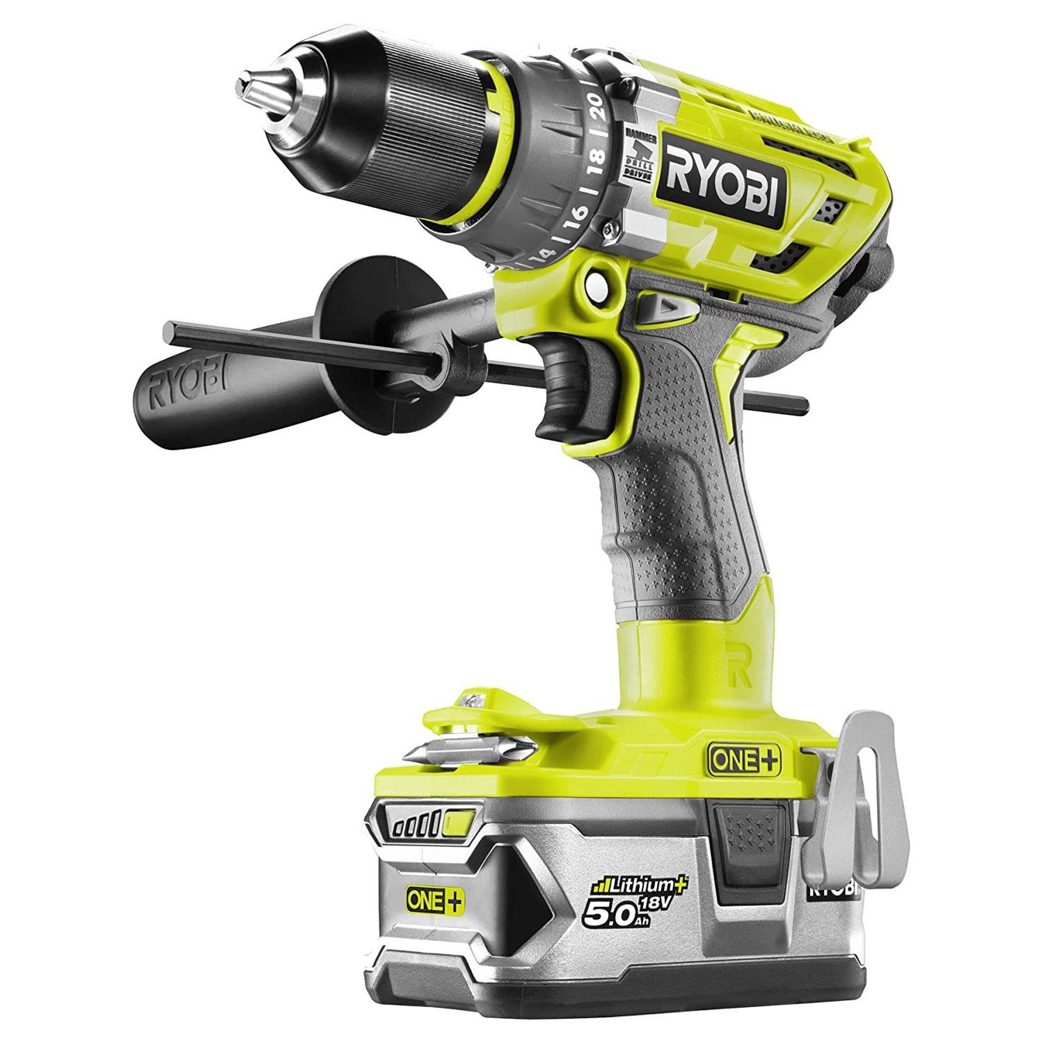 Ryobi Akülü Darbeli Matkap Çift Akülü 18 V Matkap Vidalama 