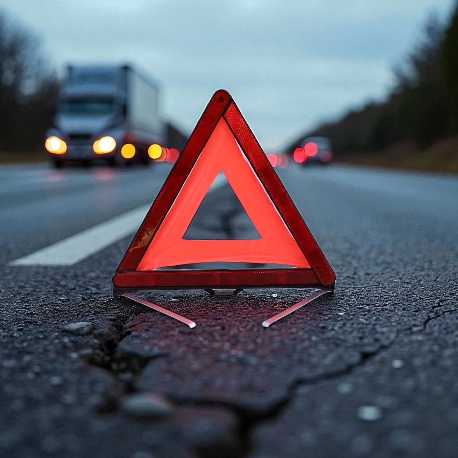 Üçgen Reflektörlü Araç Uyarı Levhası Katlanabilir Trafik Güvenlik Uyarı Levhası Acil Durum Yol Kenarı Ekipmanı