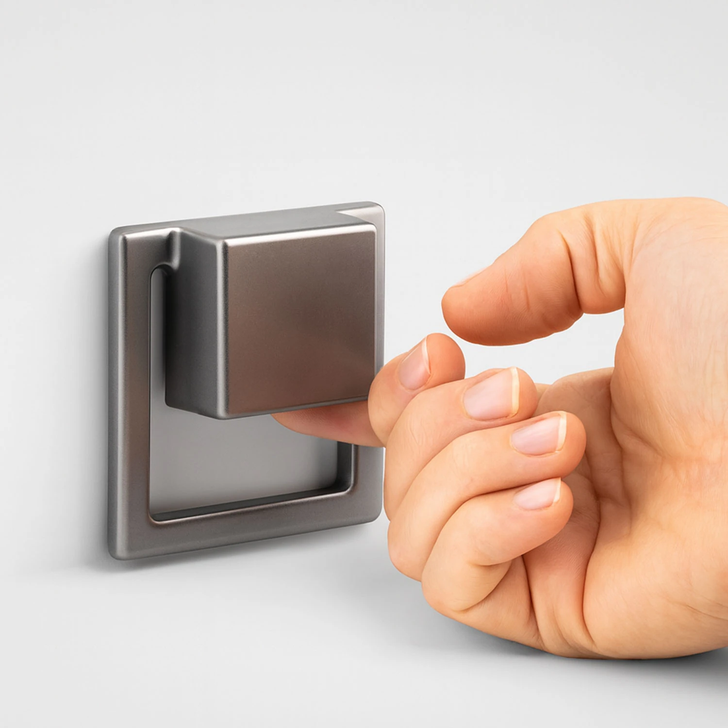 Marko Füme Metal Gömme Tarz Mobilya Kulp 32 mm Modern Dekoratif Dolap ve Çekmece Kulbu Dayanıklı