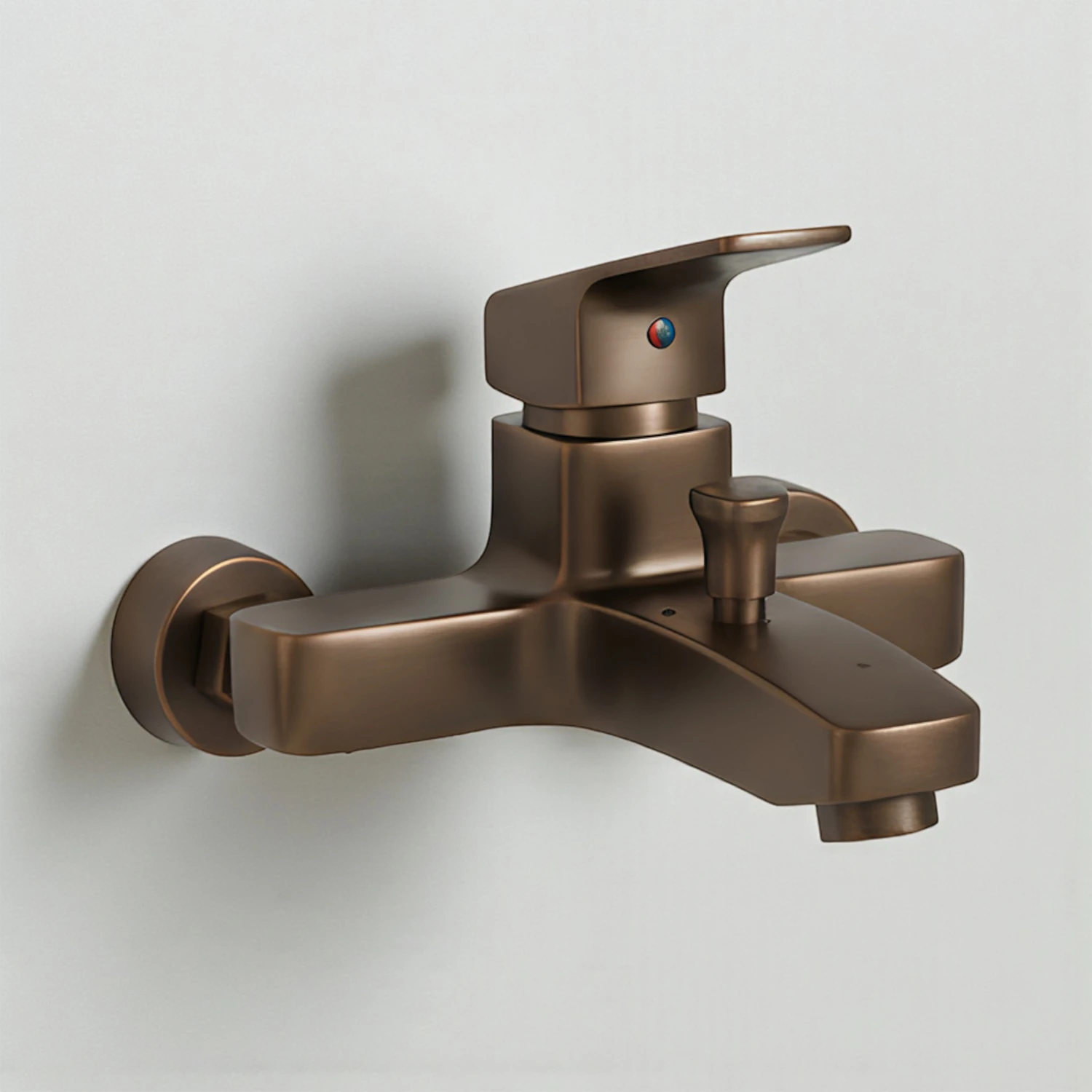 Premium Bronz 0250BR Aç Kapa Banyo Bataryası Duvar Tipi Modern Sıcak Soğuk Ayarlı Armatür