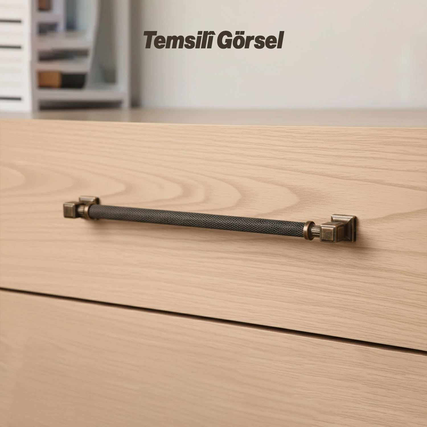 Talas Tırtıklı Antik Bakır Metal Kulp 320 mm Dayanıklı Kulpları Mobilya Çekmece Dolap Kapak Kulpu