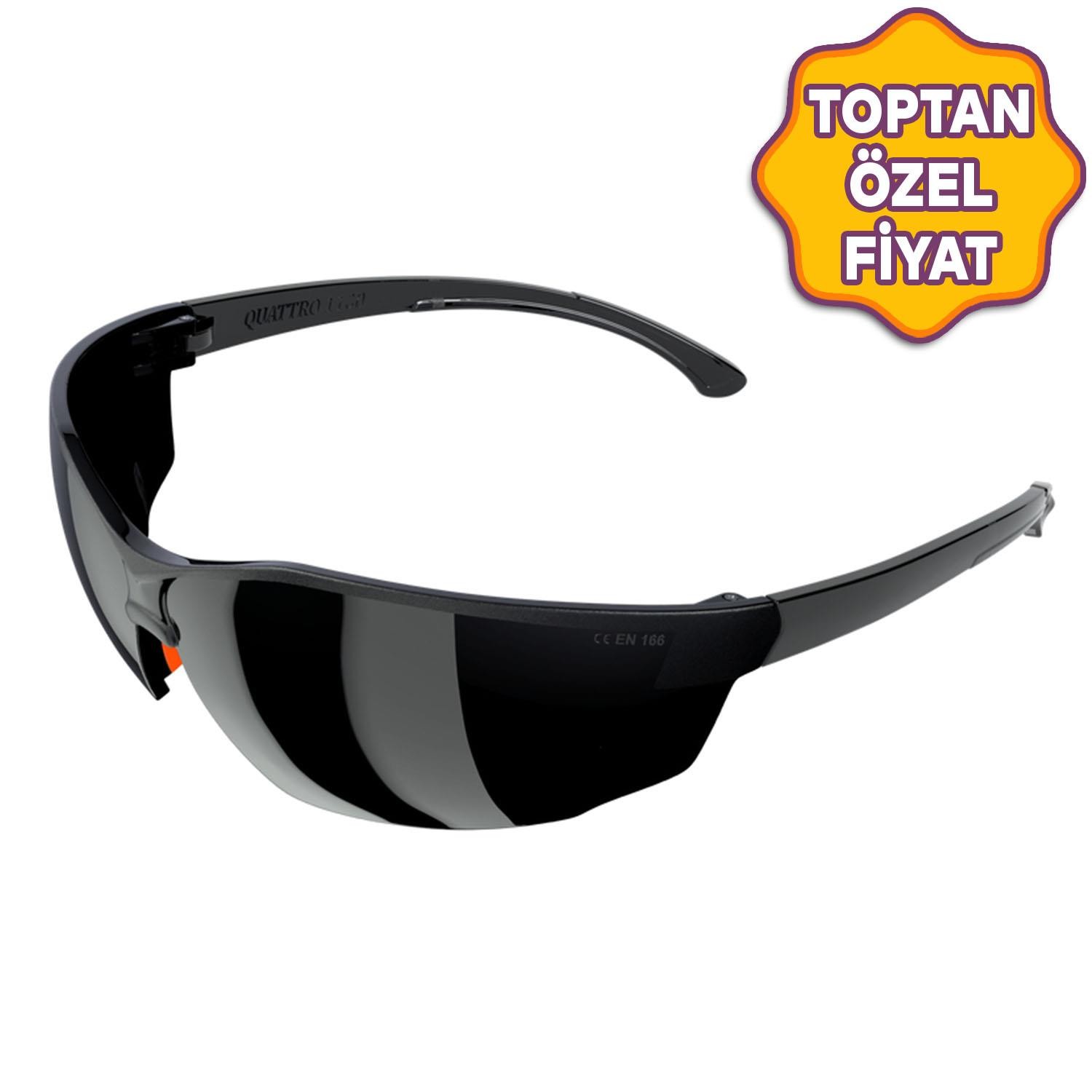 Baymax Kaynakçı İş Güvenlik Gözlüğü UV Koruyucu Silikonlu Gözlük S1100 Siyah Toptan Satış