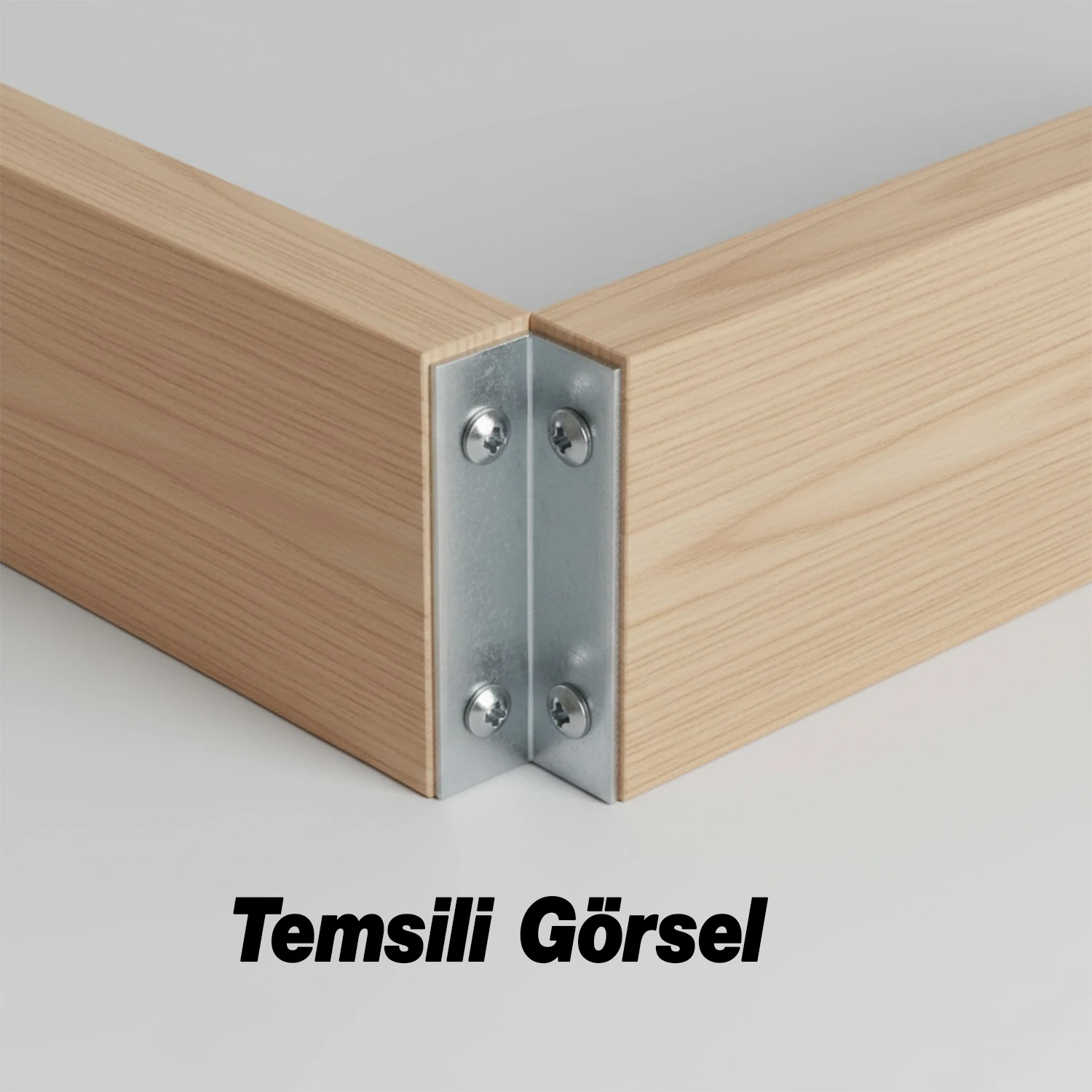 (50 ADET) Metal Köşebent 40x20x20 mm L Demiri Gönye Mobilya Dolap Duvar Sabitleme Bağlantı Aparatı