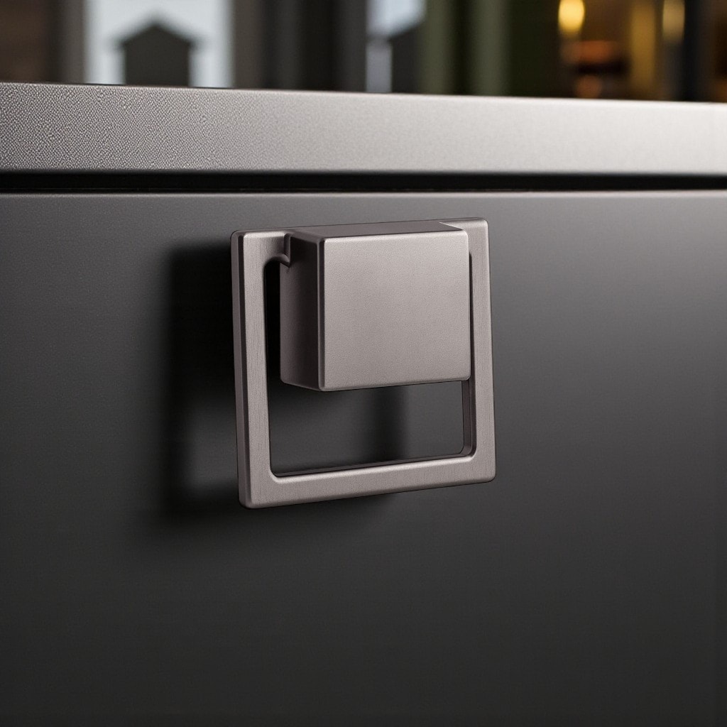 Marko Füme Metal Gömme Tarz Mobilya Kulp 32 mm Modern Dekoratif Dolap ve Çekmece Kulbu Dayanıklı