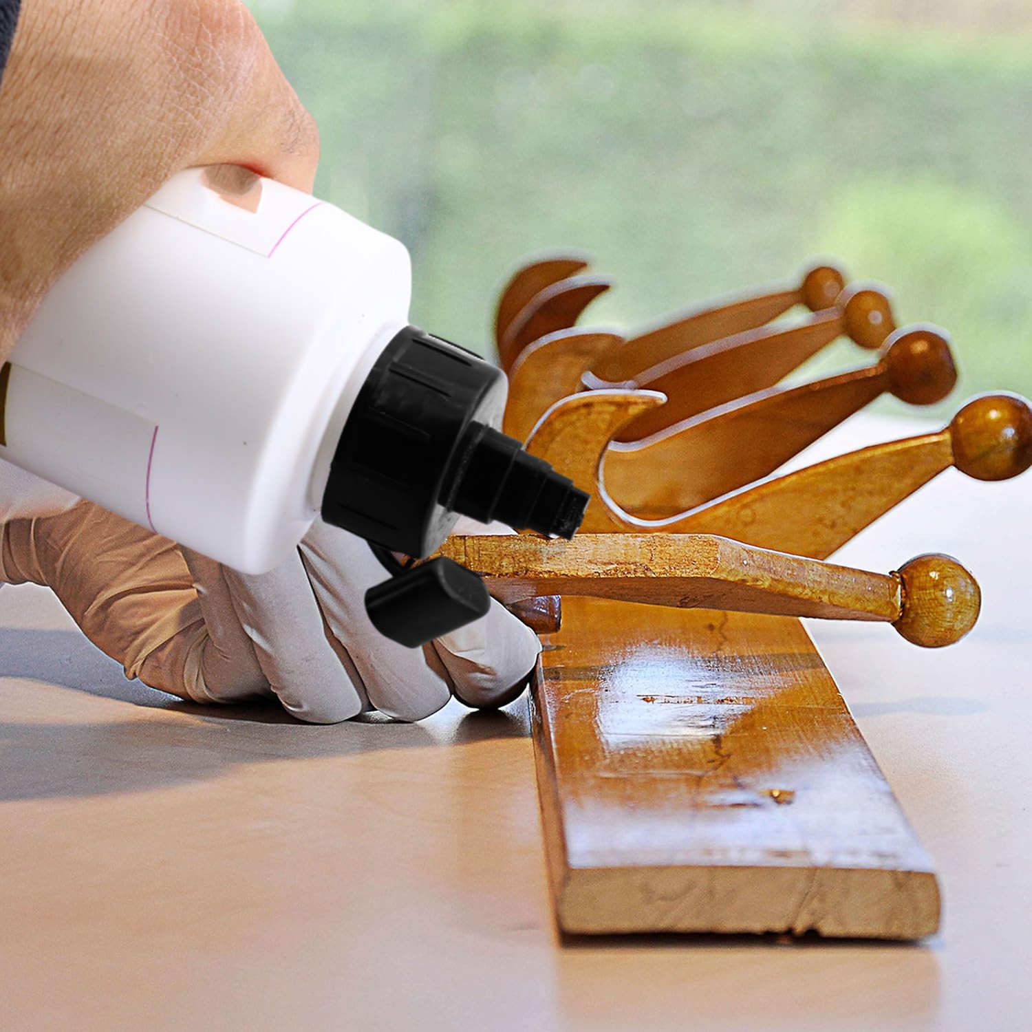 Hazır Ahşap Tutkalı 500 gram Şeffaf D3 Mobilya Mdf Sunta Kumaş Kağıt DIY Uygulamalarında Yapıştırıcı