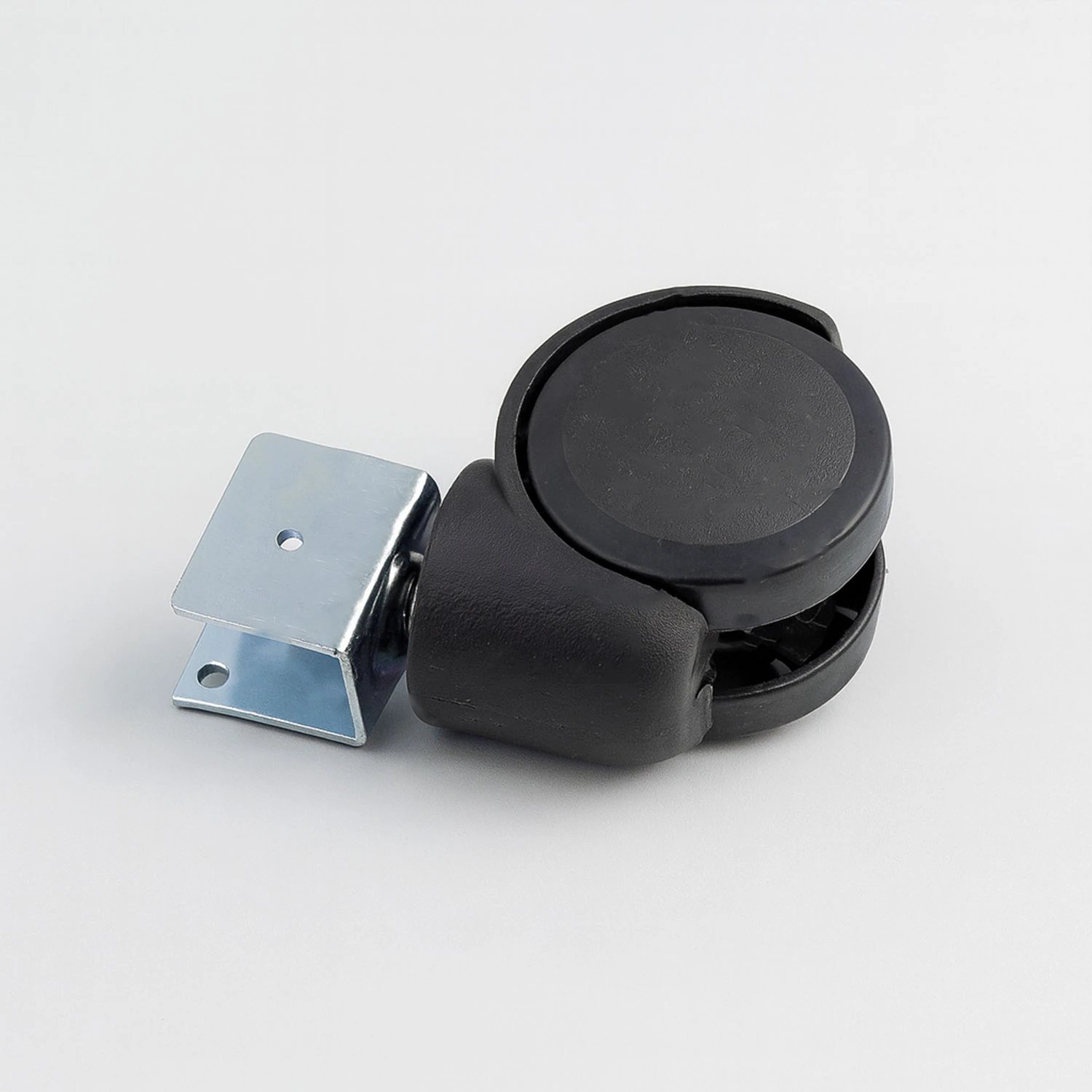 Koltuk Tekeri 4’lü Set Kısa U Tablalı Dönerli Siyah Metal Gövde Dayanıklı Yapı 360 Derece Döner