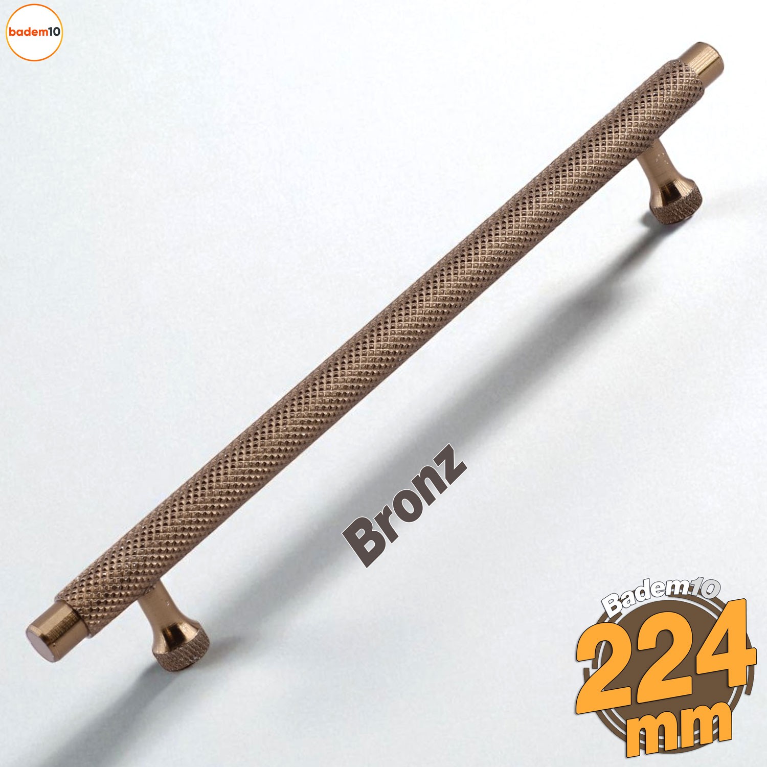 Martin Bronz Metal Kulp 224 mm Mobilya Çekmece Mutfak Dolabı Dolap Modern Kapak Kulpları Grip Desen